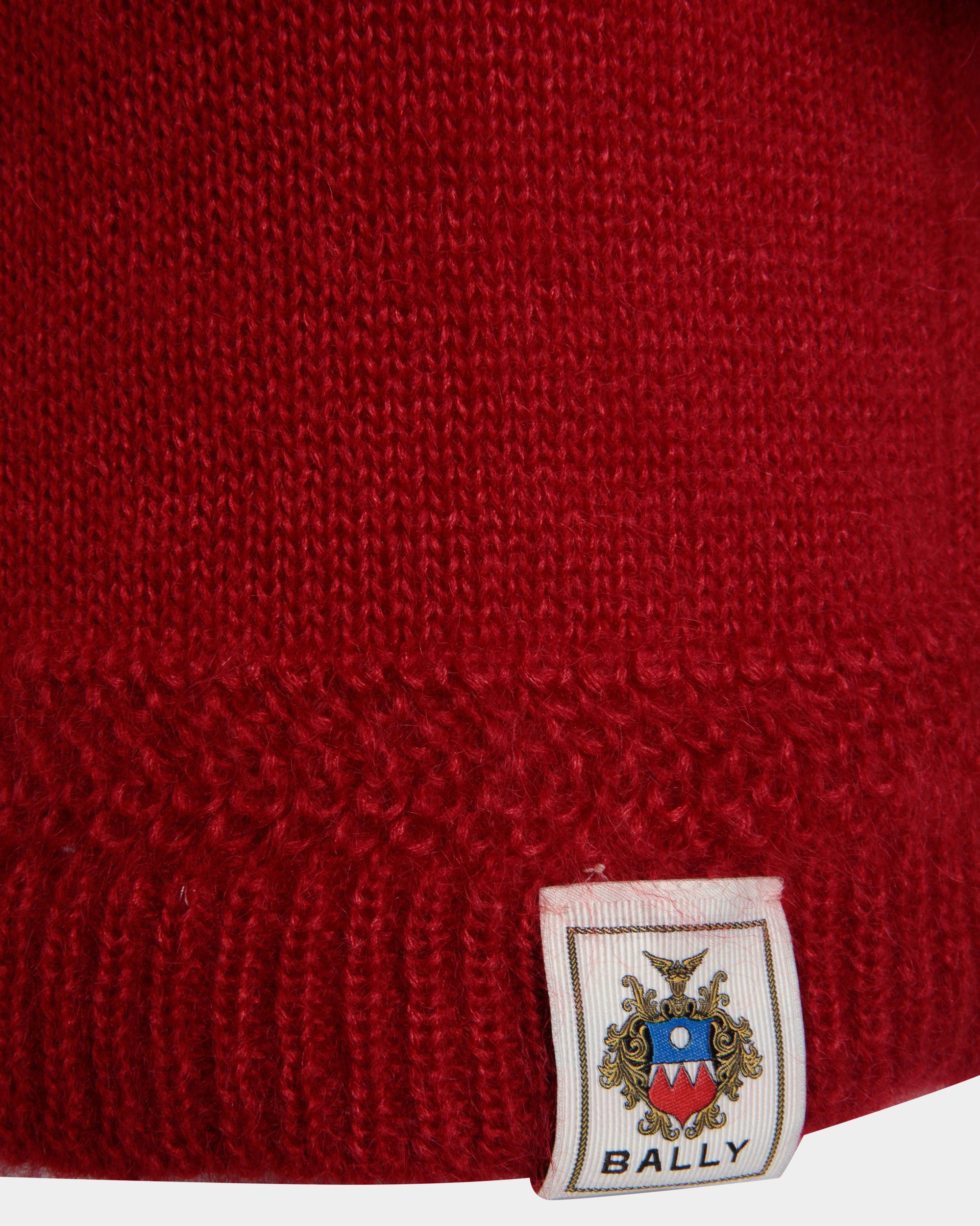 Kurzes Kleid In Candy Red Aus Mohair Und Seide - Damen - Bally - 05