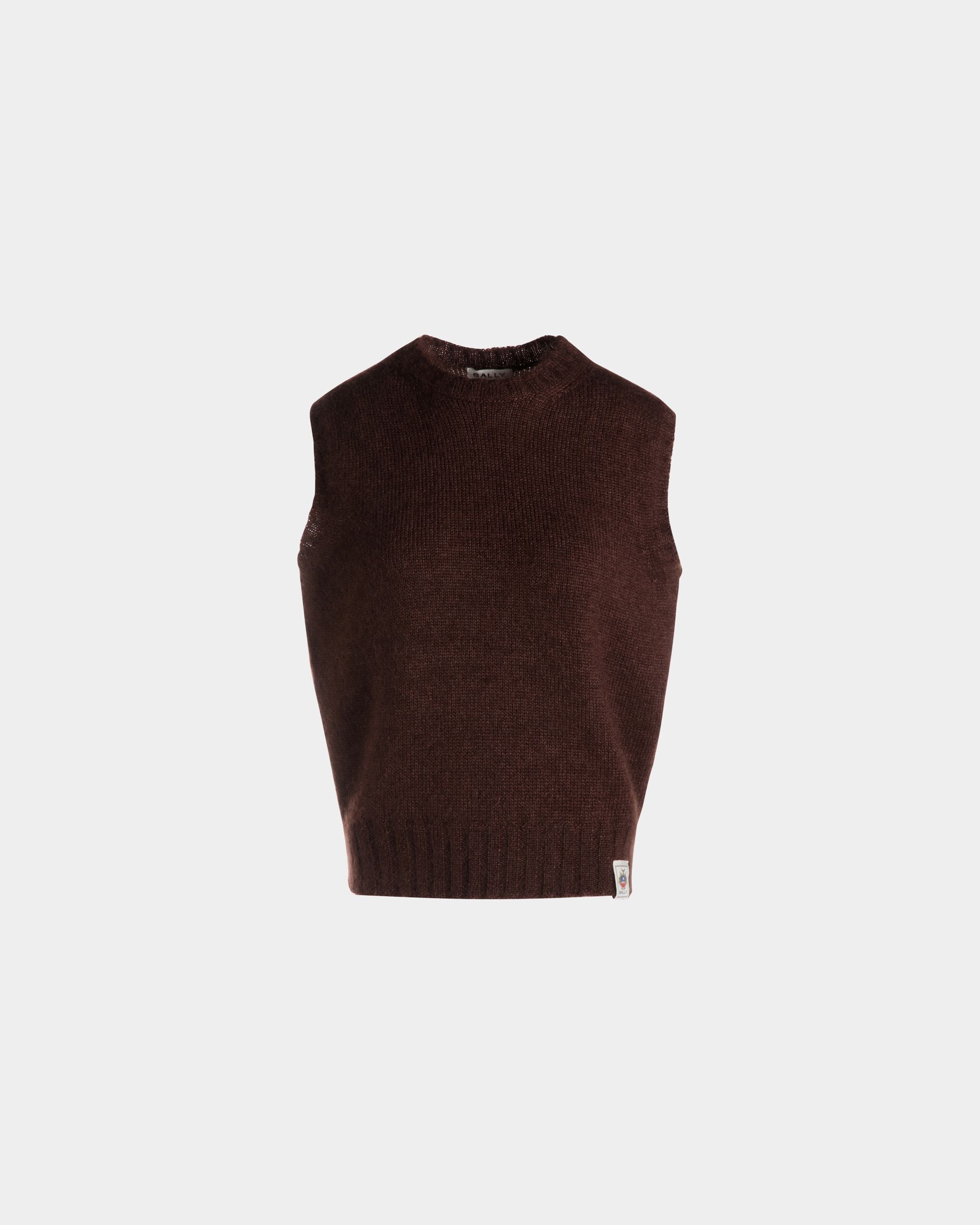 Weste Aus Mohair Und Seide In Braun - Damen - Bally - 01
