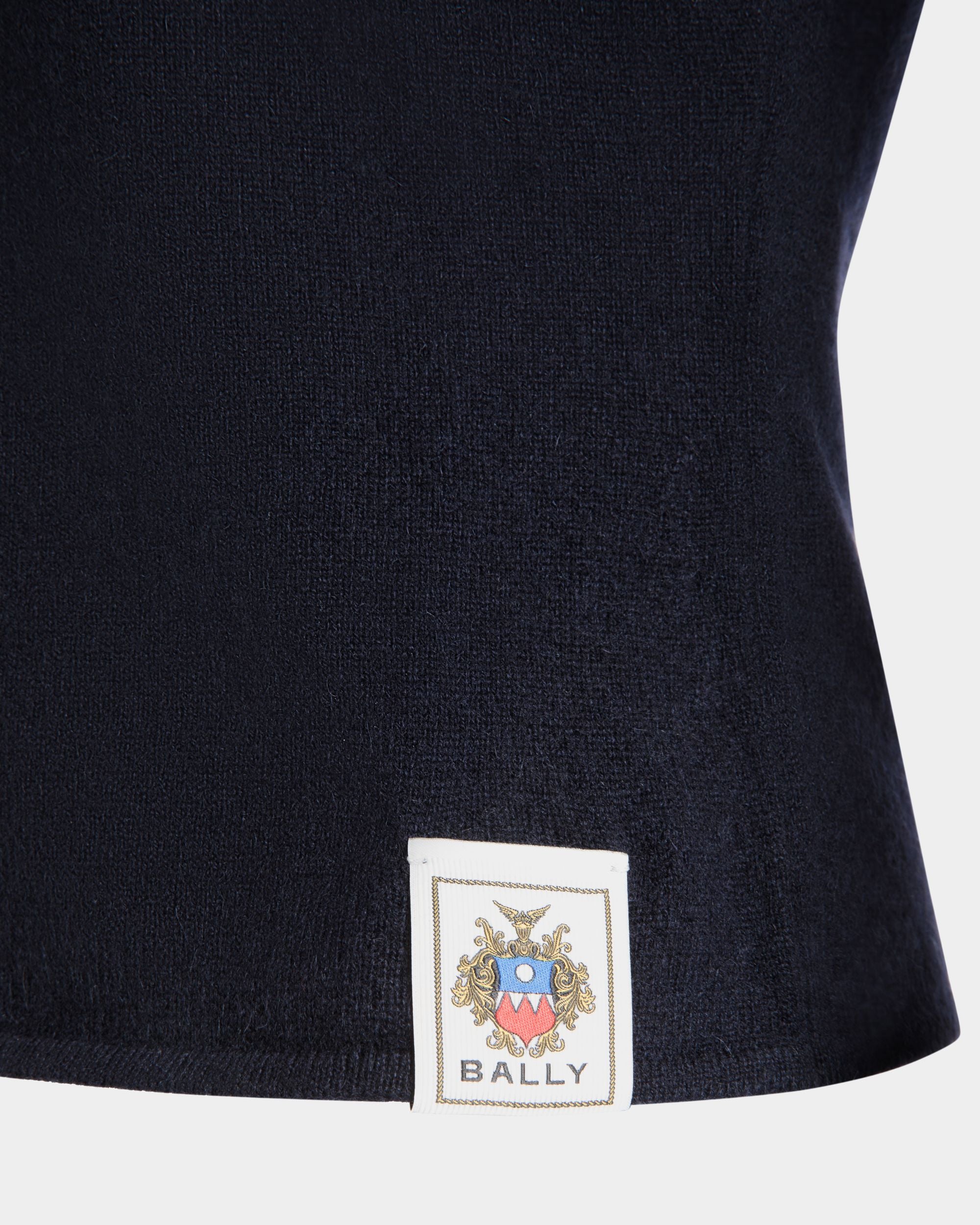 Gestricktes Oberteil Aus Kaschmir In Navy Blue - Donna - Bally - 05