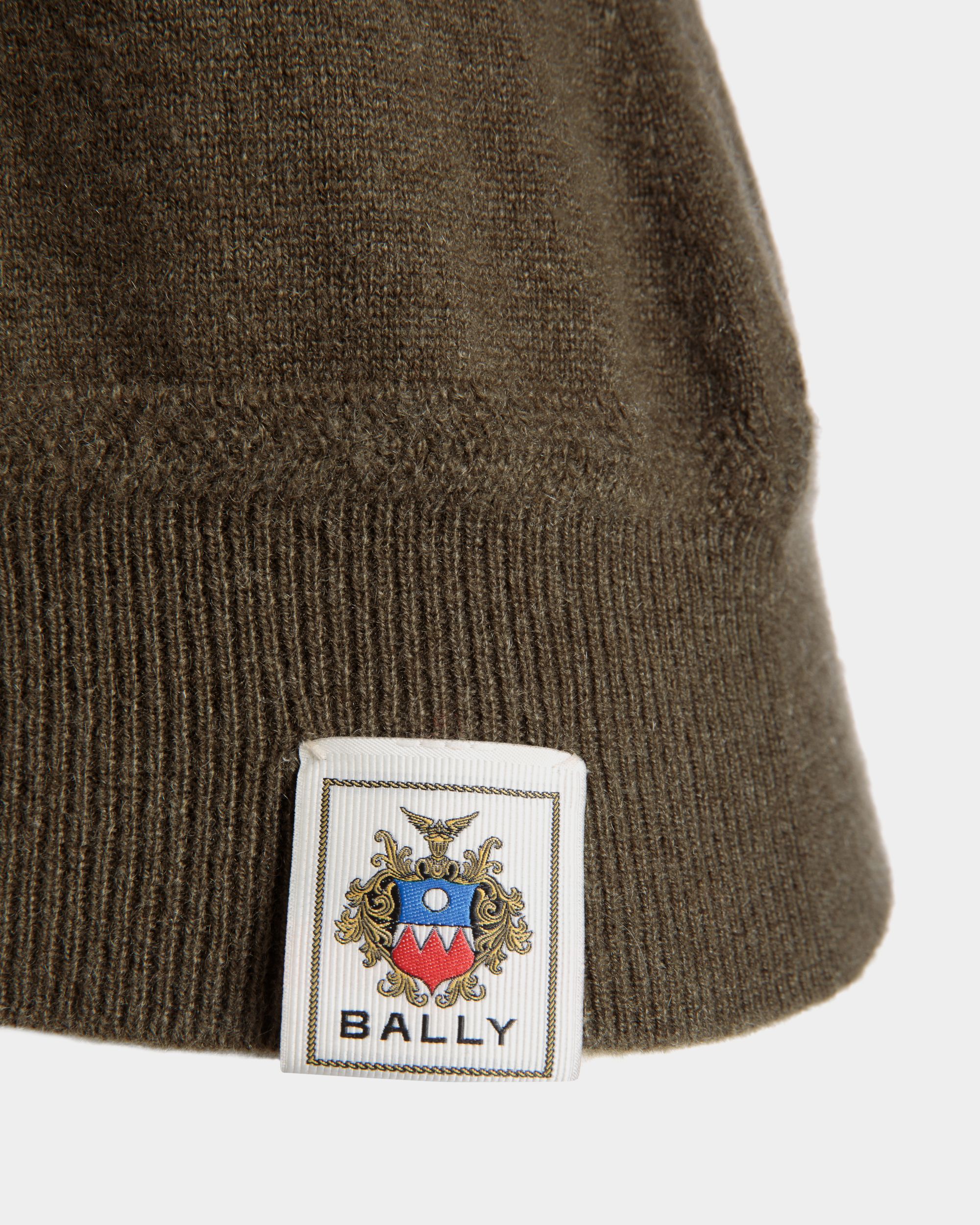 Gestricktes Polo Aus Kaschmir In Military Green - Damen - Bally - 05