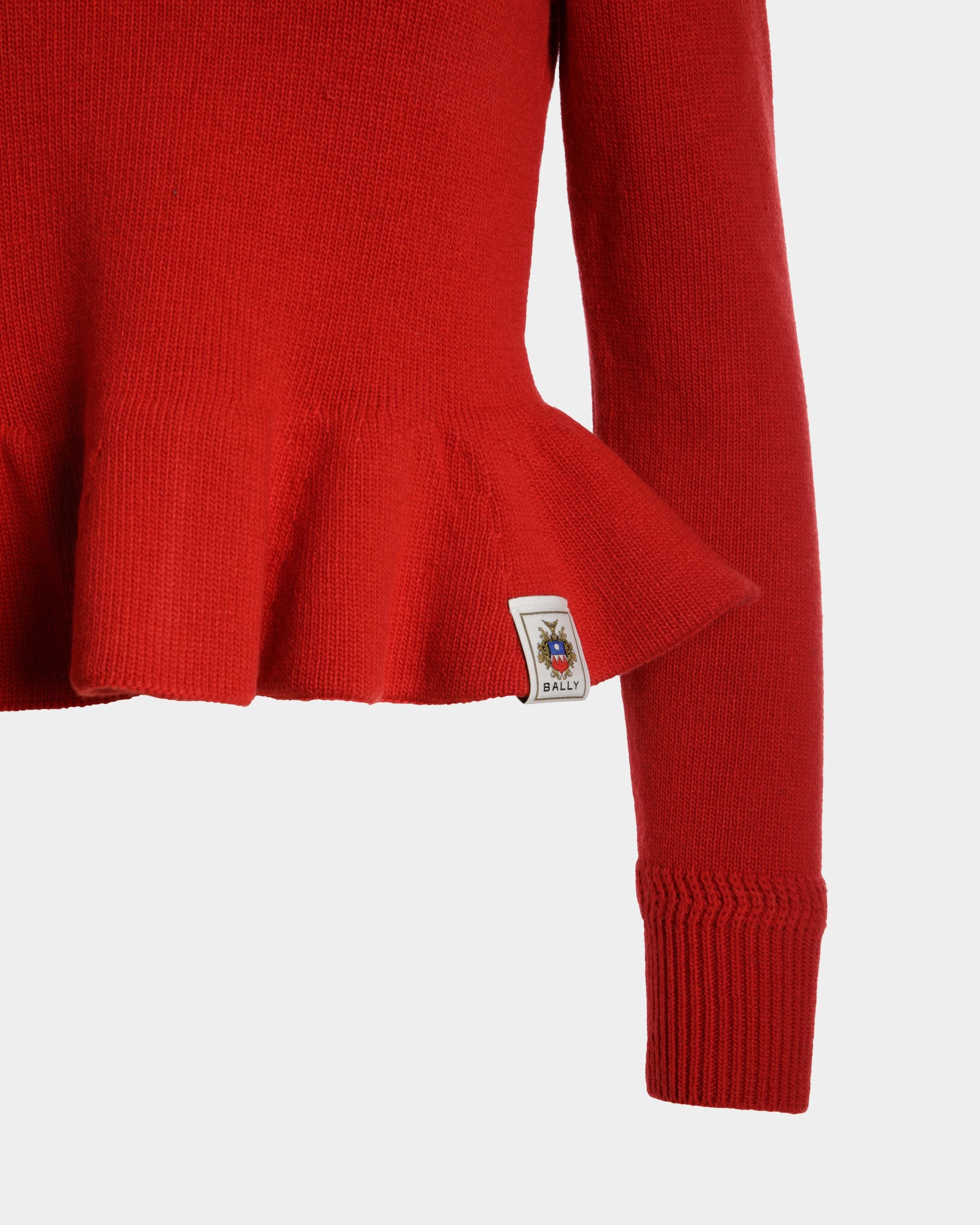 Top In Maglia Di Lana Rossa - Donna - Bally - 02