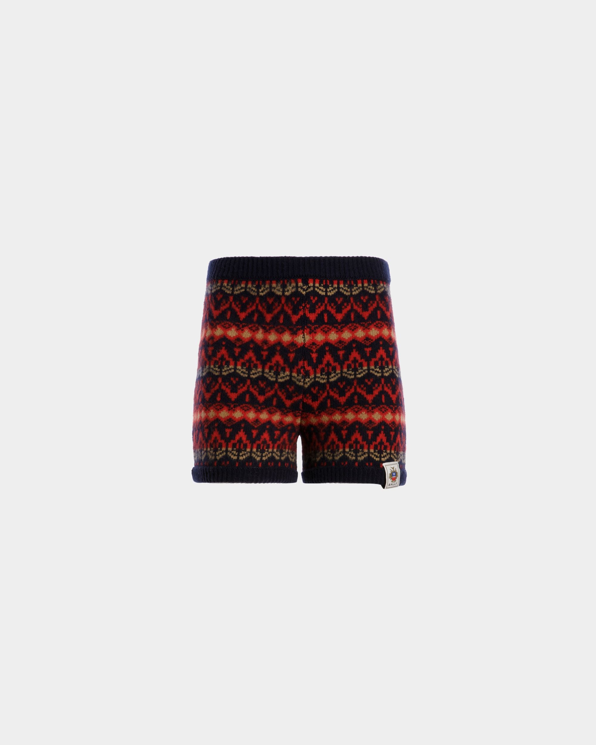 Shorts In Lana Multicolore Lavorata A Maglia - Donna - Bally - 01