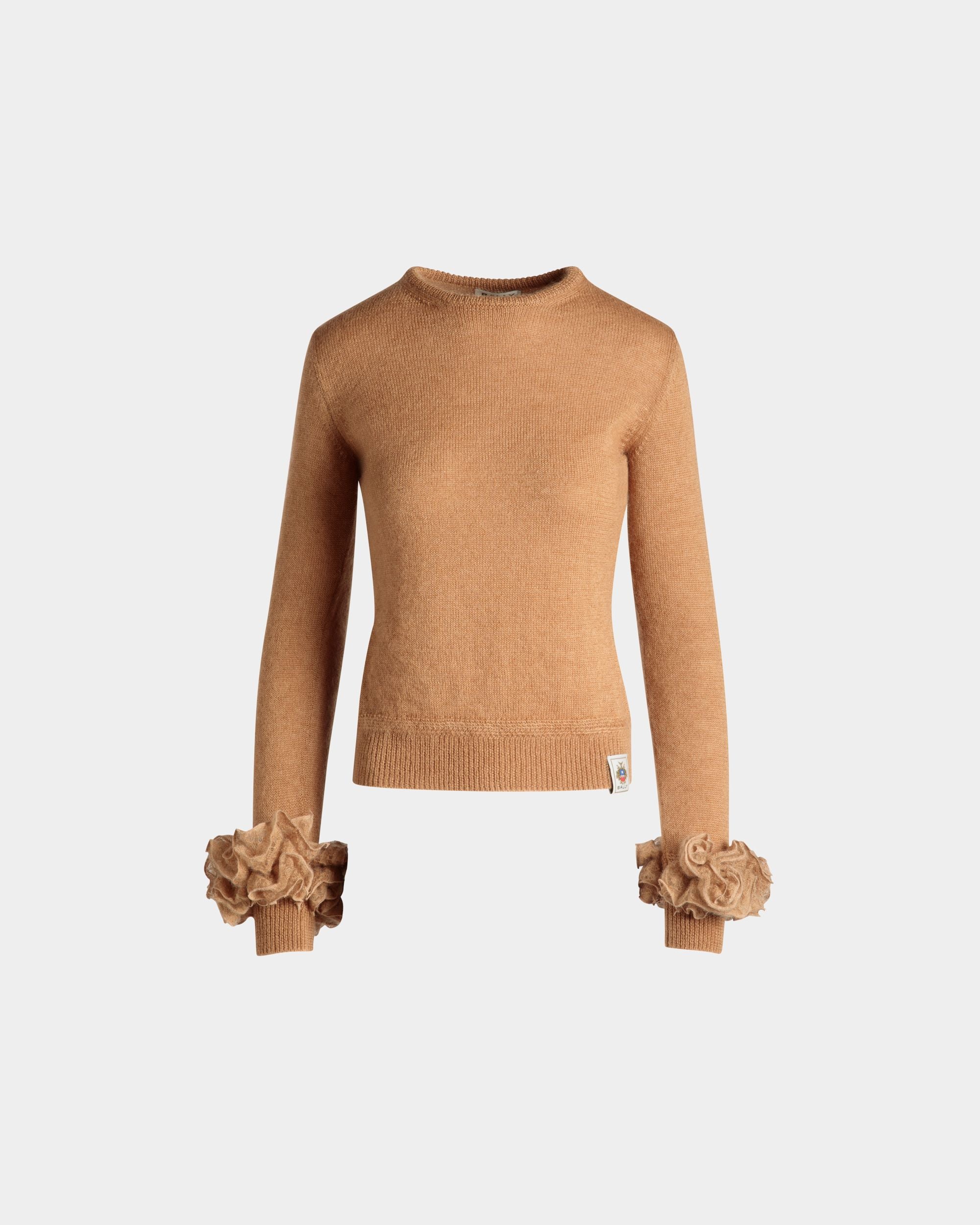 Top In Mohair Lavorato A Maglia E Seta Light Beige - Donna - Bally - 01