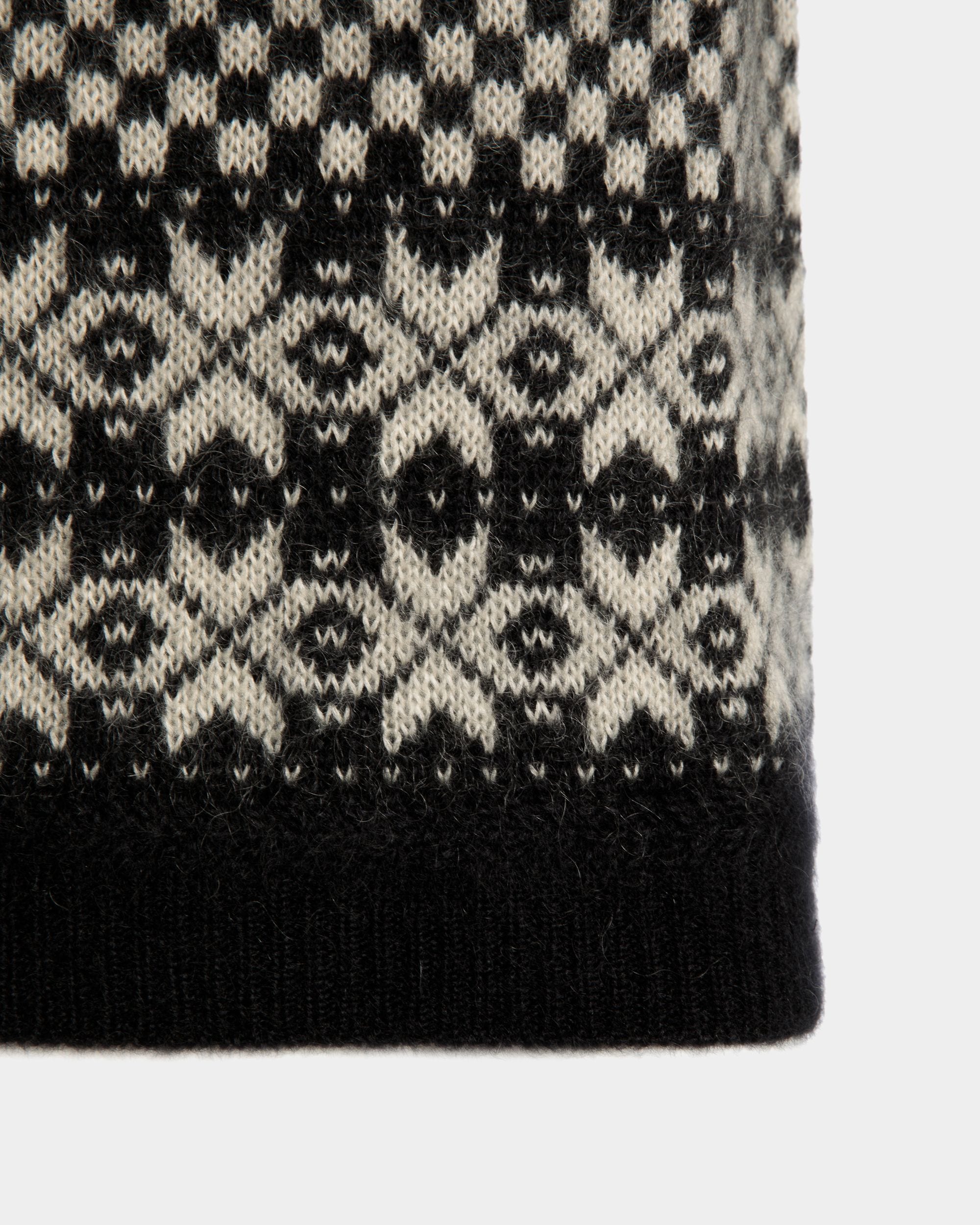 Knit Top In Black And White Mohair And Silk - Donna - Bally - 04