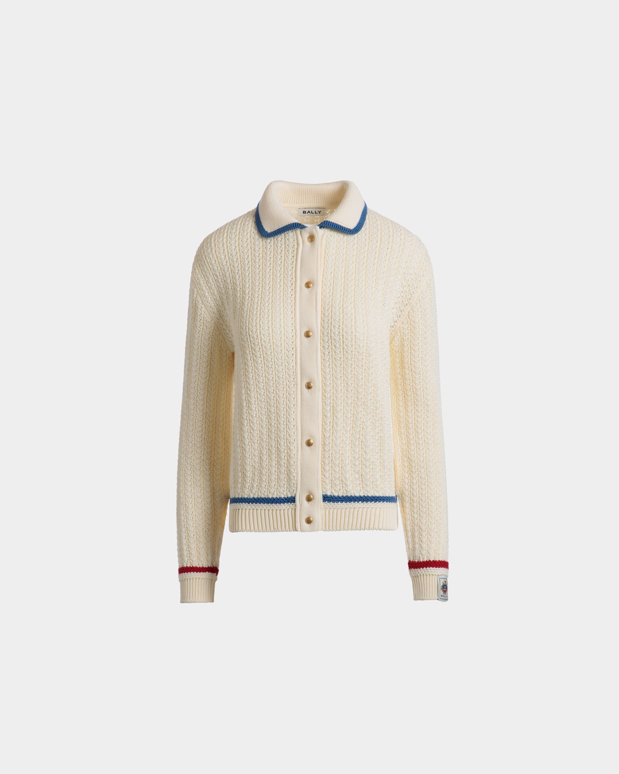 Cardigan En Coton Ivoire - Femme - Bally - 01