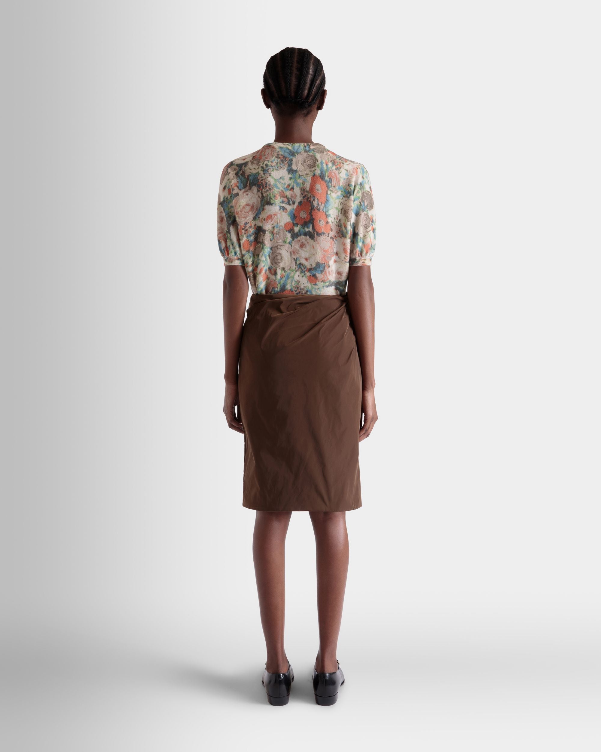 Strickoberteil Mit Rosengarten-Print Aus Mehrfarbigem Kaschmir - Donna - Bally - 06