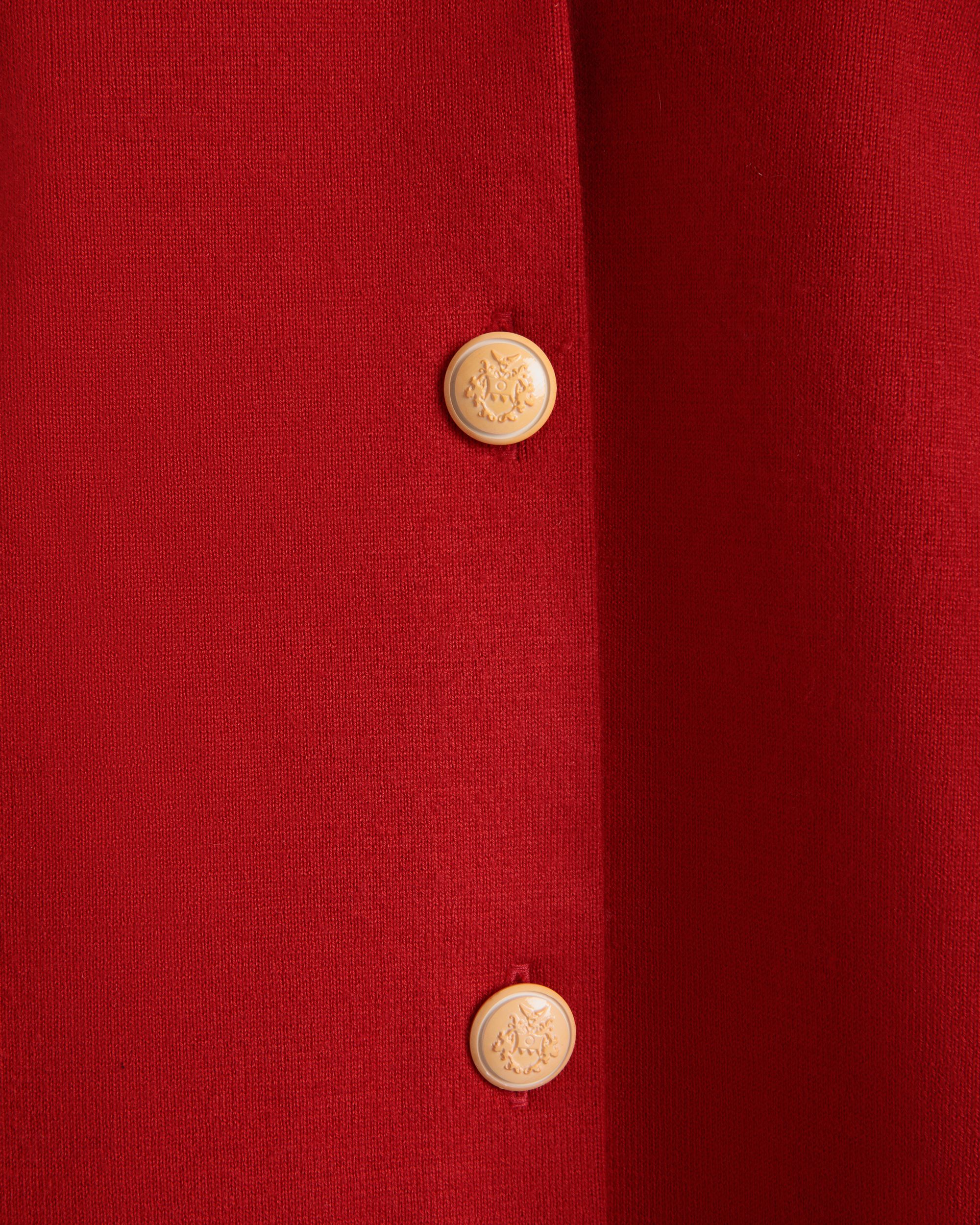 Cardigan En Mélange De Laine Et Soie Rouges - Femme - Bally - 04