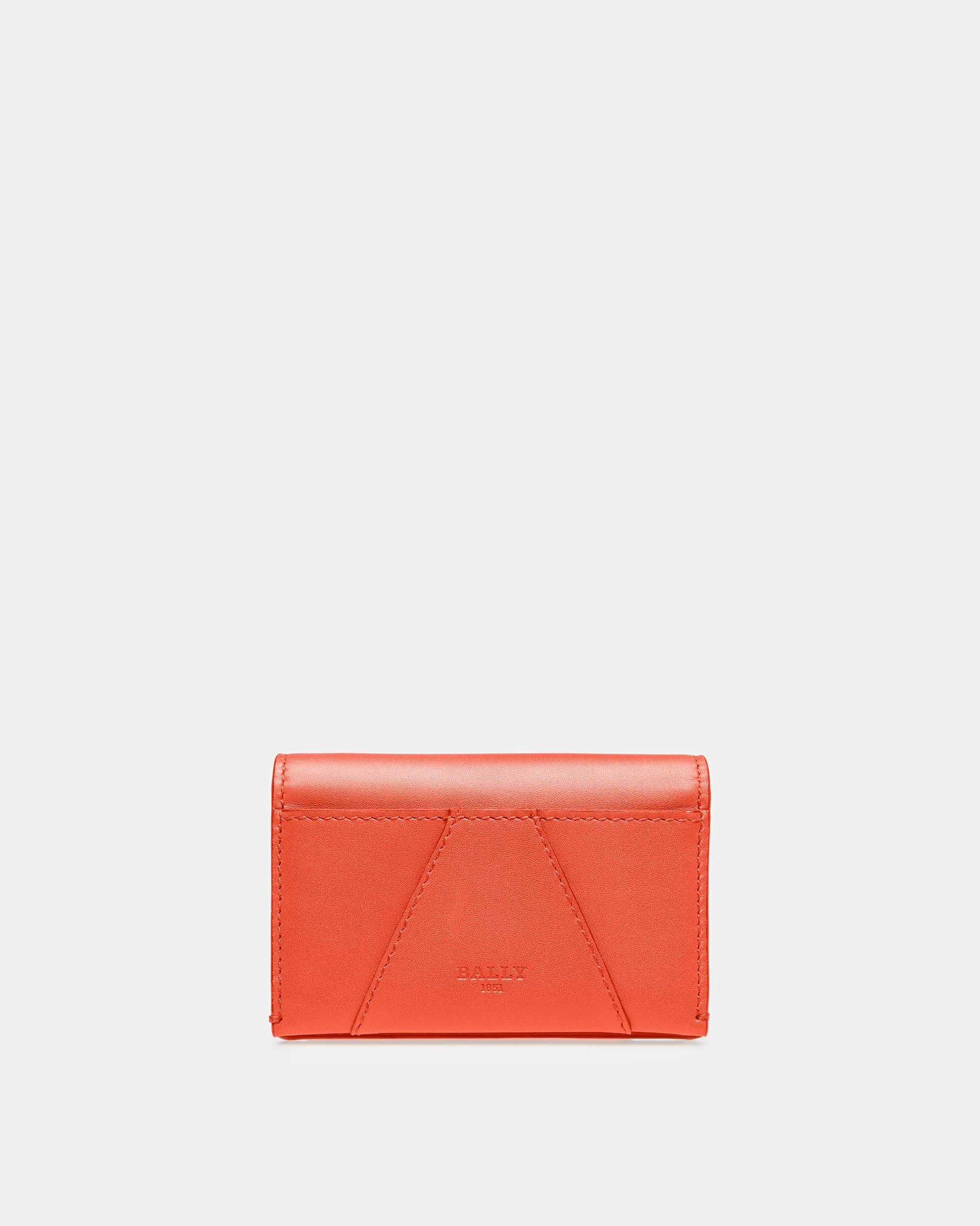 Annye Visitenkartenetui Aus Leder In Orange - Damen - Bally - 01