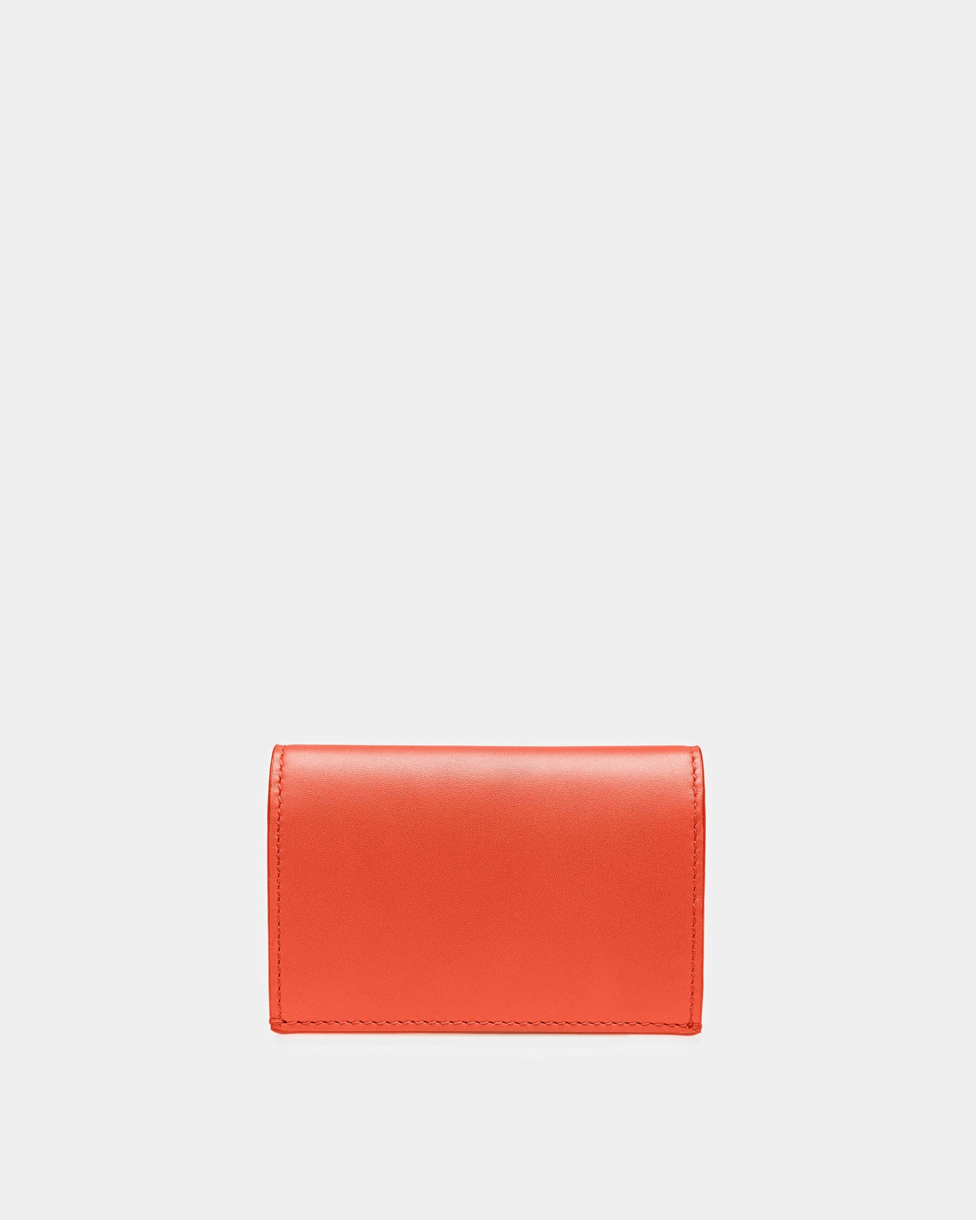 Annye Visitenkartenetui Aus Leder In Orange - Damen - Bally - 02