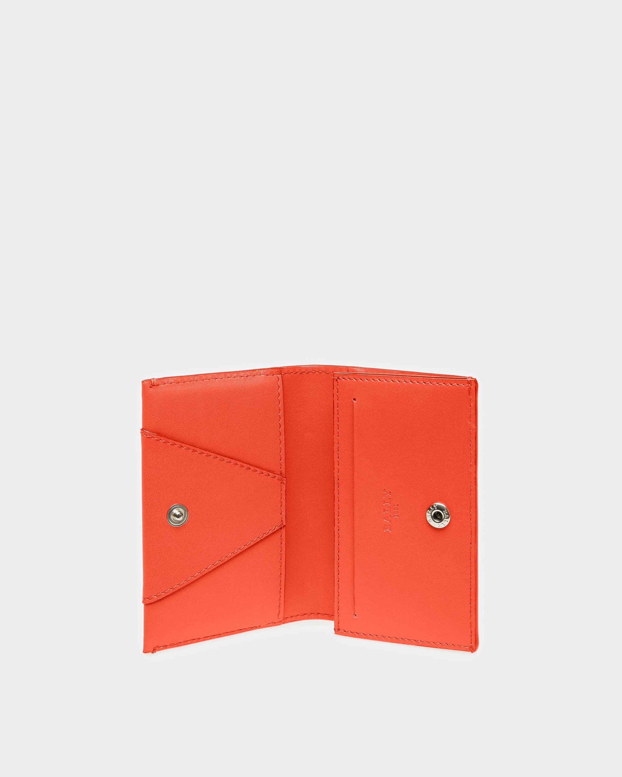 Annye Visitenkartenetui Aus Leder In Orange - Damen - Bally - 03