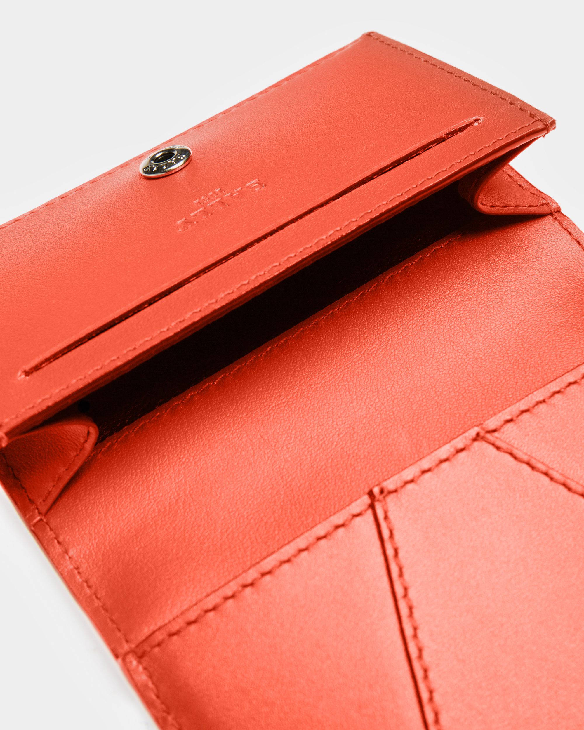 Annye Visitenkartenetui Aus Leder In Orange - Damen - Bally - 04