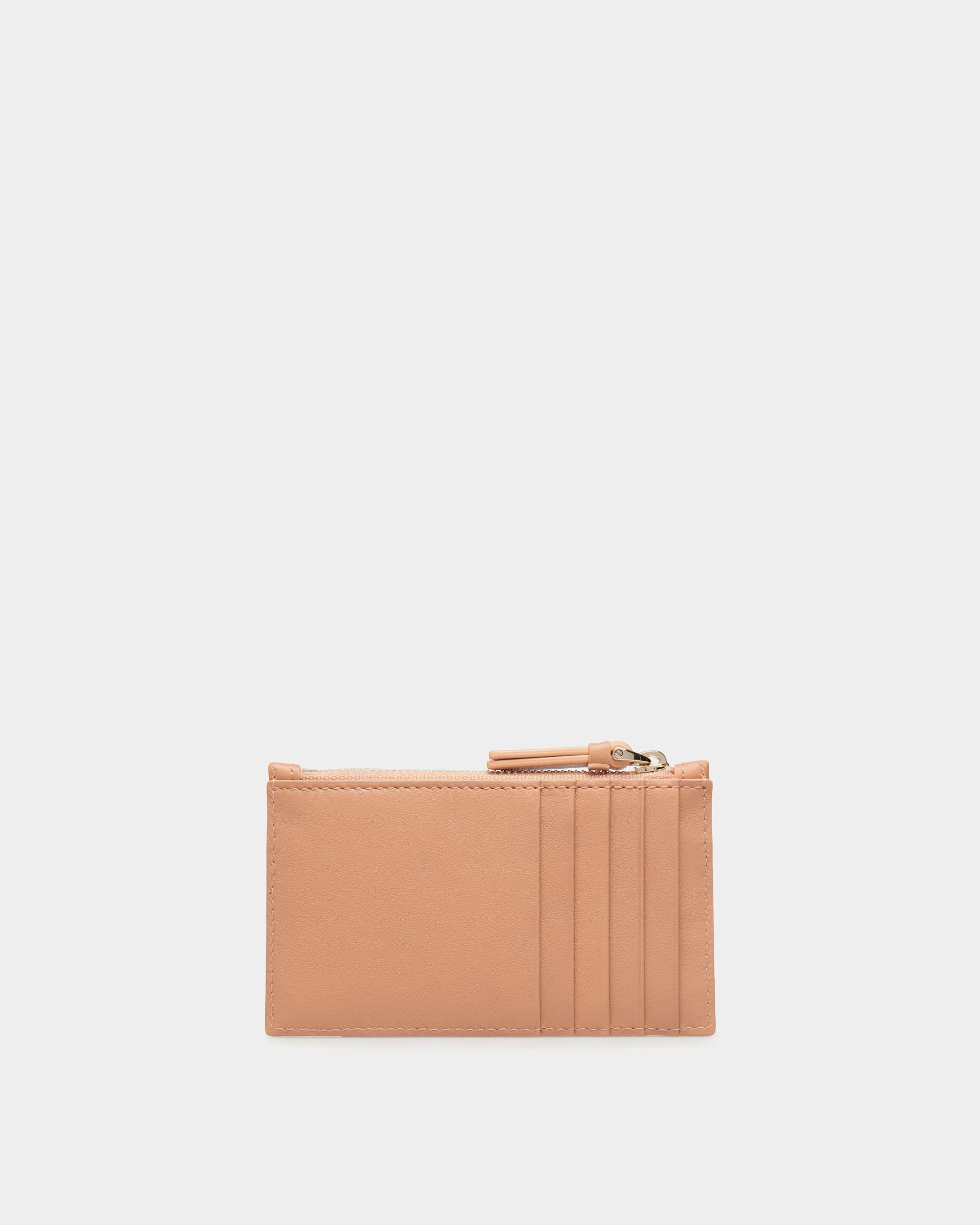 Business Card Holder In Orange Leather - Damen - Bally - 02