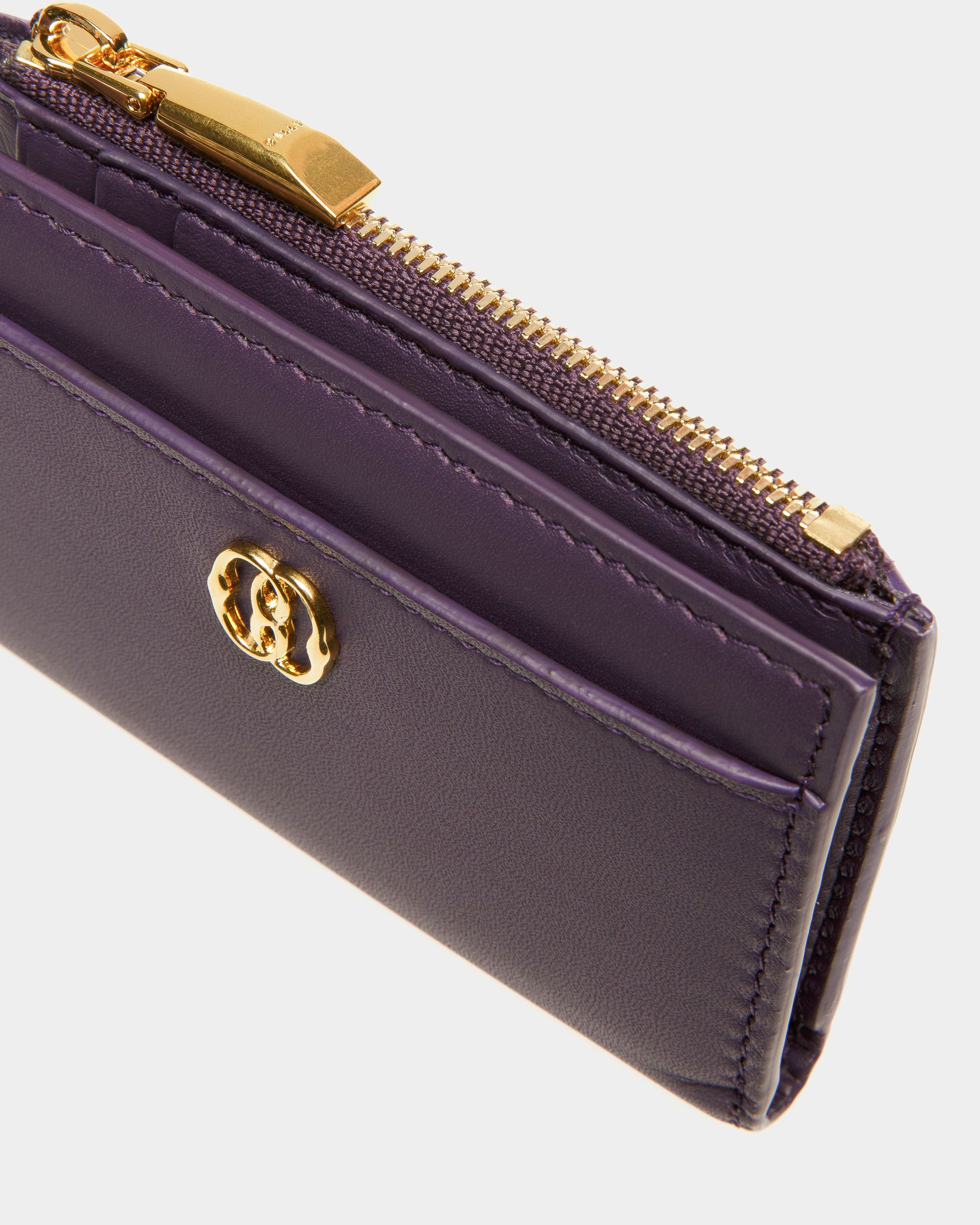 Emblem Geldbörse Aus Leder in Orchidee - Damen - Bally - 04