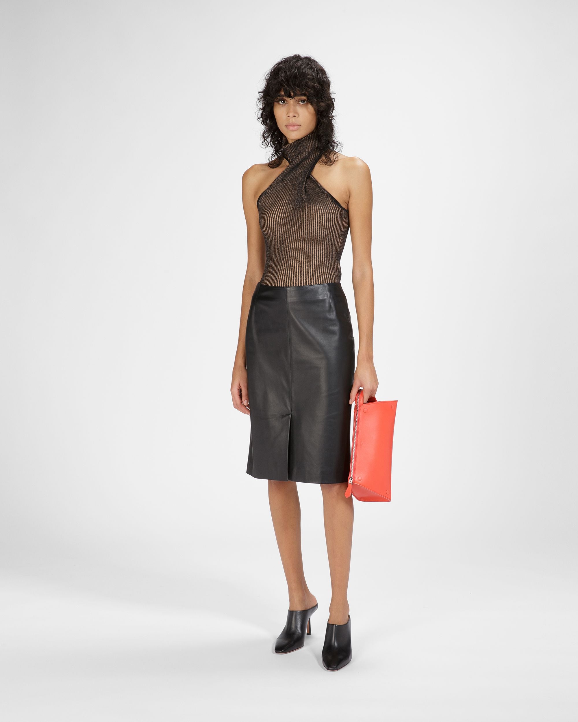 Lederrock In Schwarz - Damen - Bally - 04