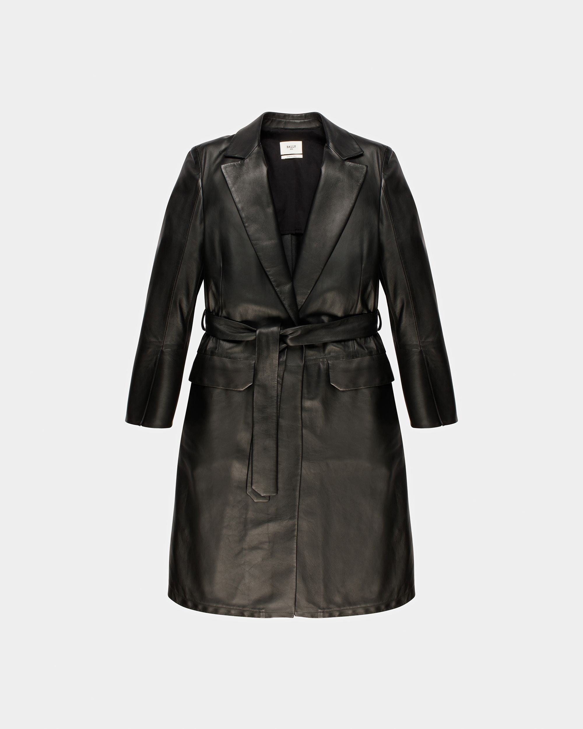 Ledermantel In Schwarz - Damen - Bally - 01