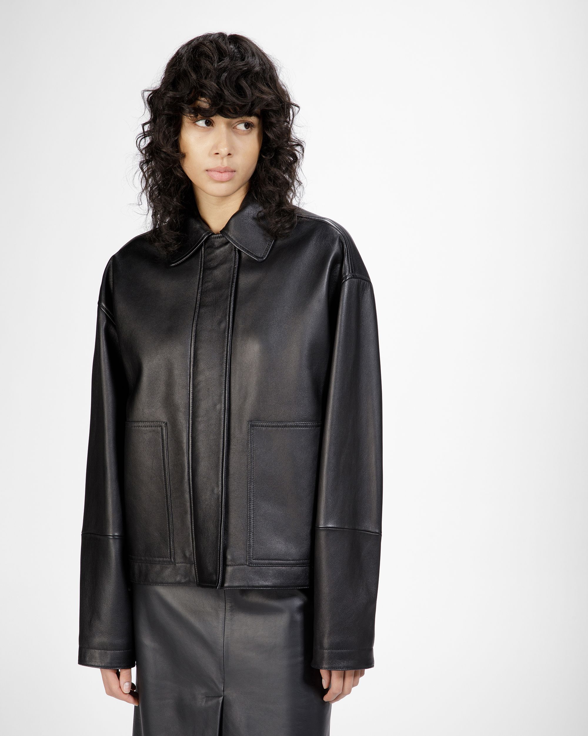 Lederjacke In Schwarz - Damen - Bally - 02