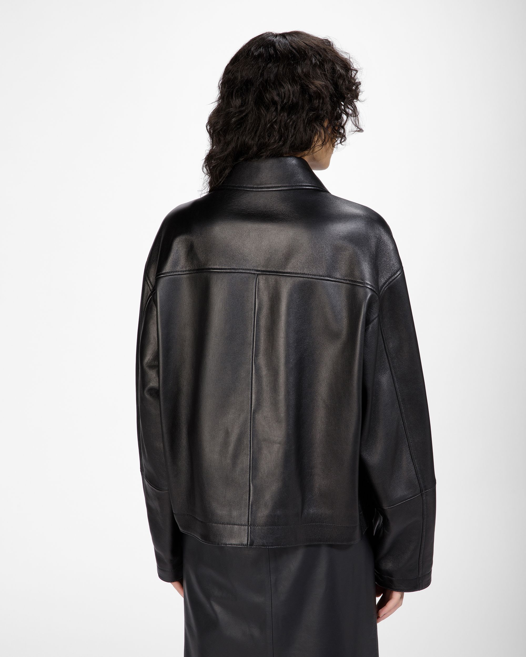Lederjacke In Schwarz - Damen - Bally - 04