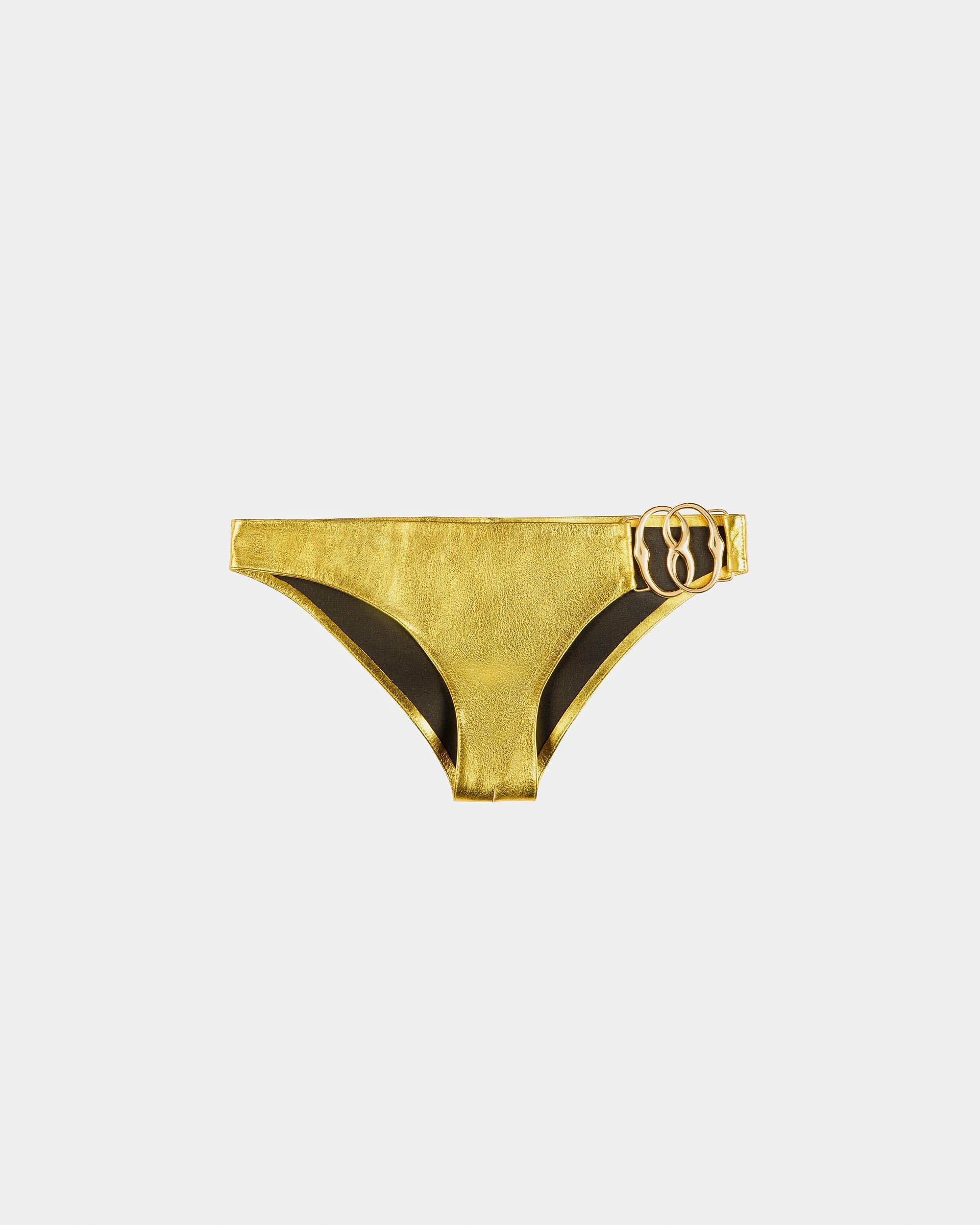 Leder-Panty In Gold - Damen - Bally - 06