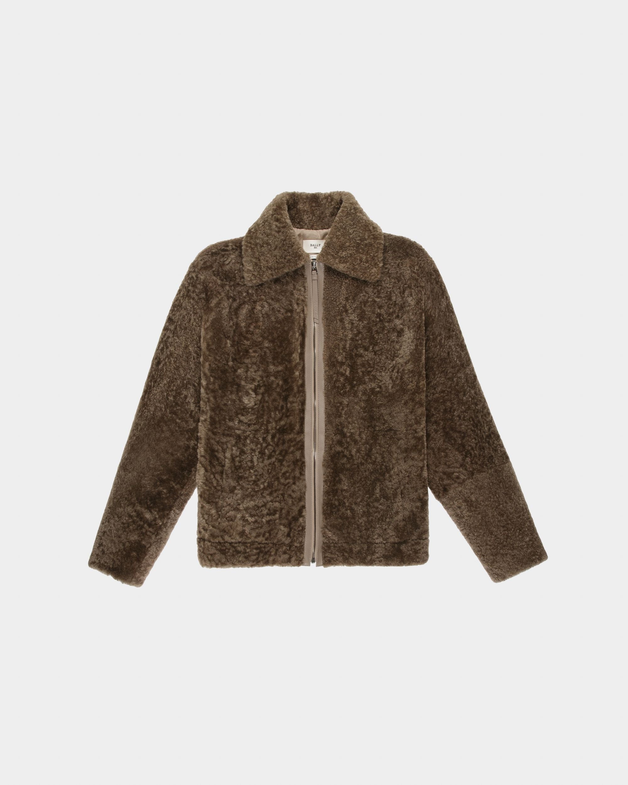 Braune Lammfelljacke - Damen - Bally - 04