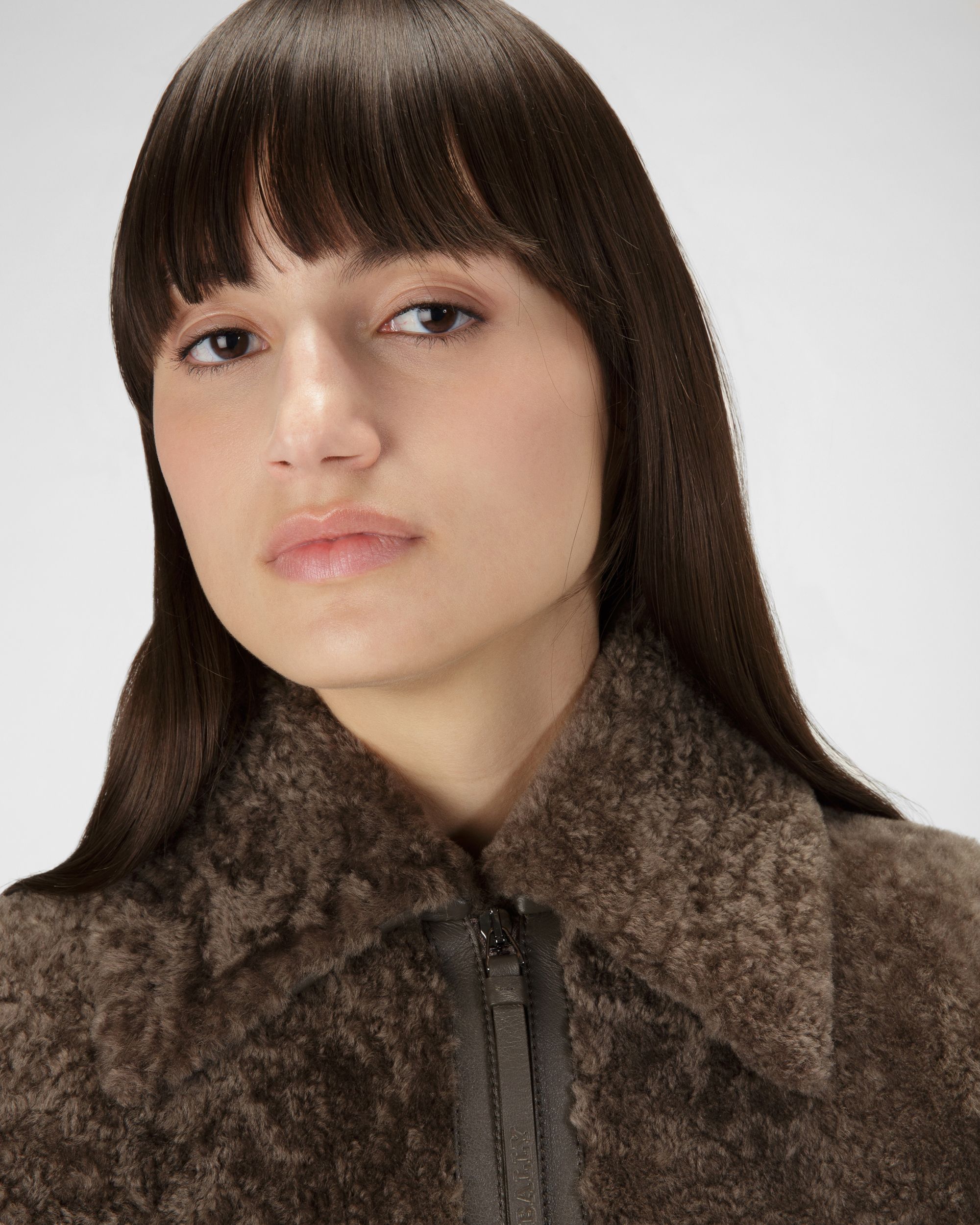 Gilet In Shearling Marrone - Donna - Bally - 02