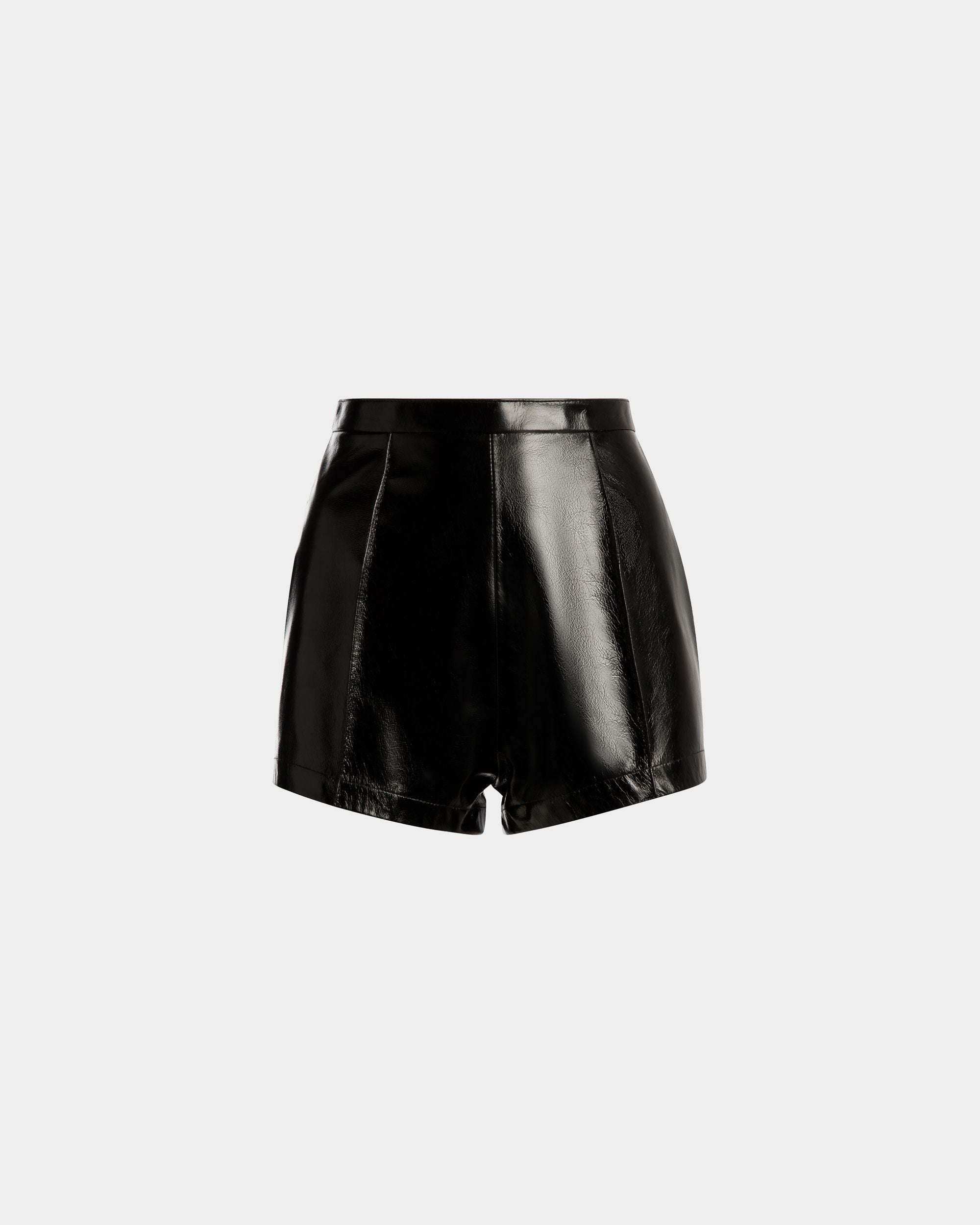 Shorts Aus Leder In Schwarz - Damen - Bally - 01