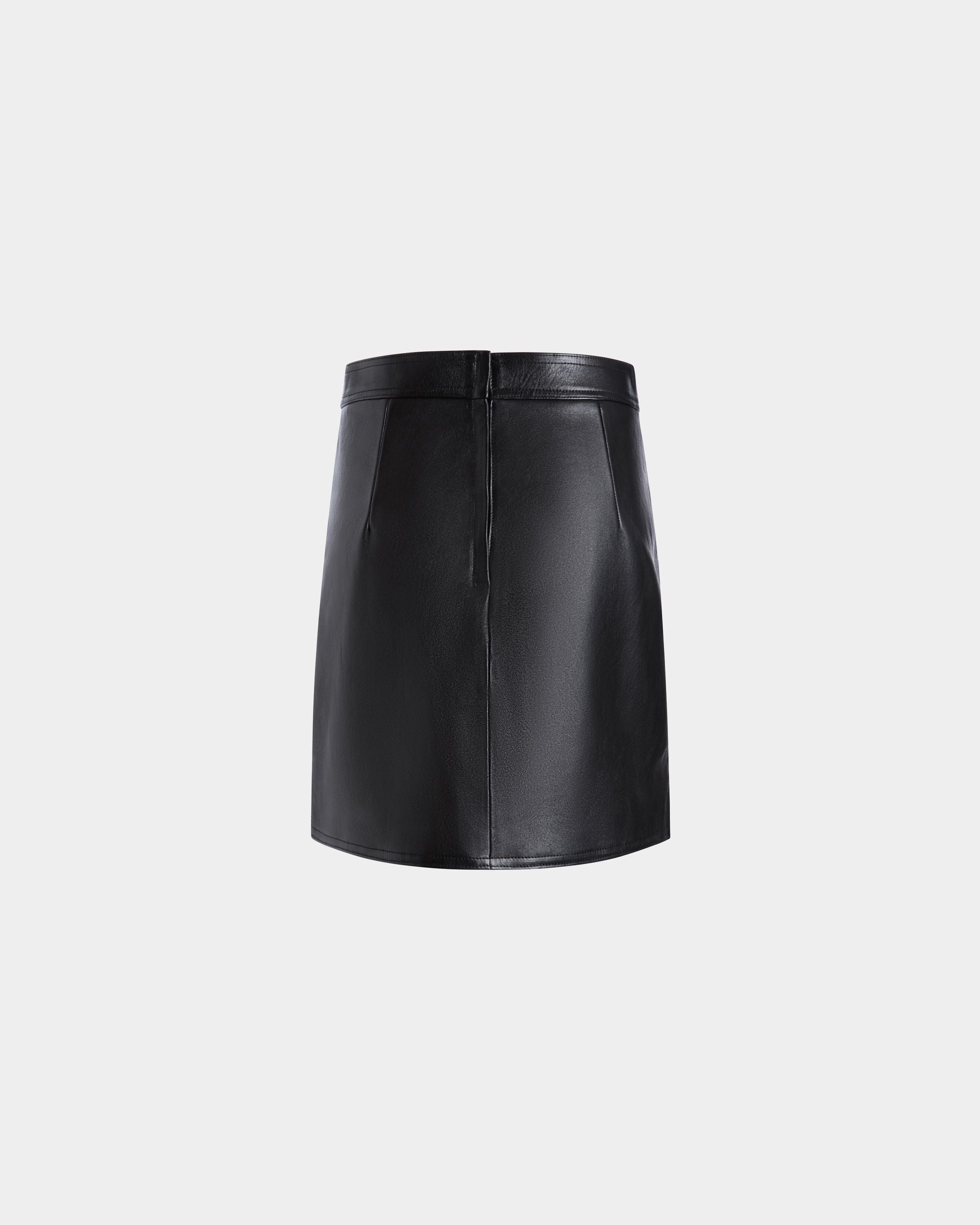 Leather Skirt In Black Sheep - Women's - Bally - 03
