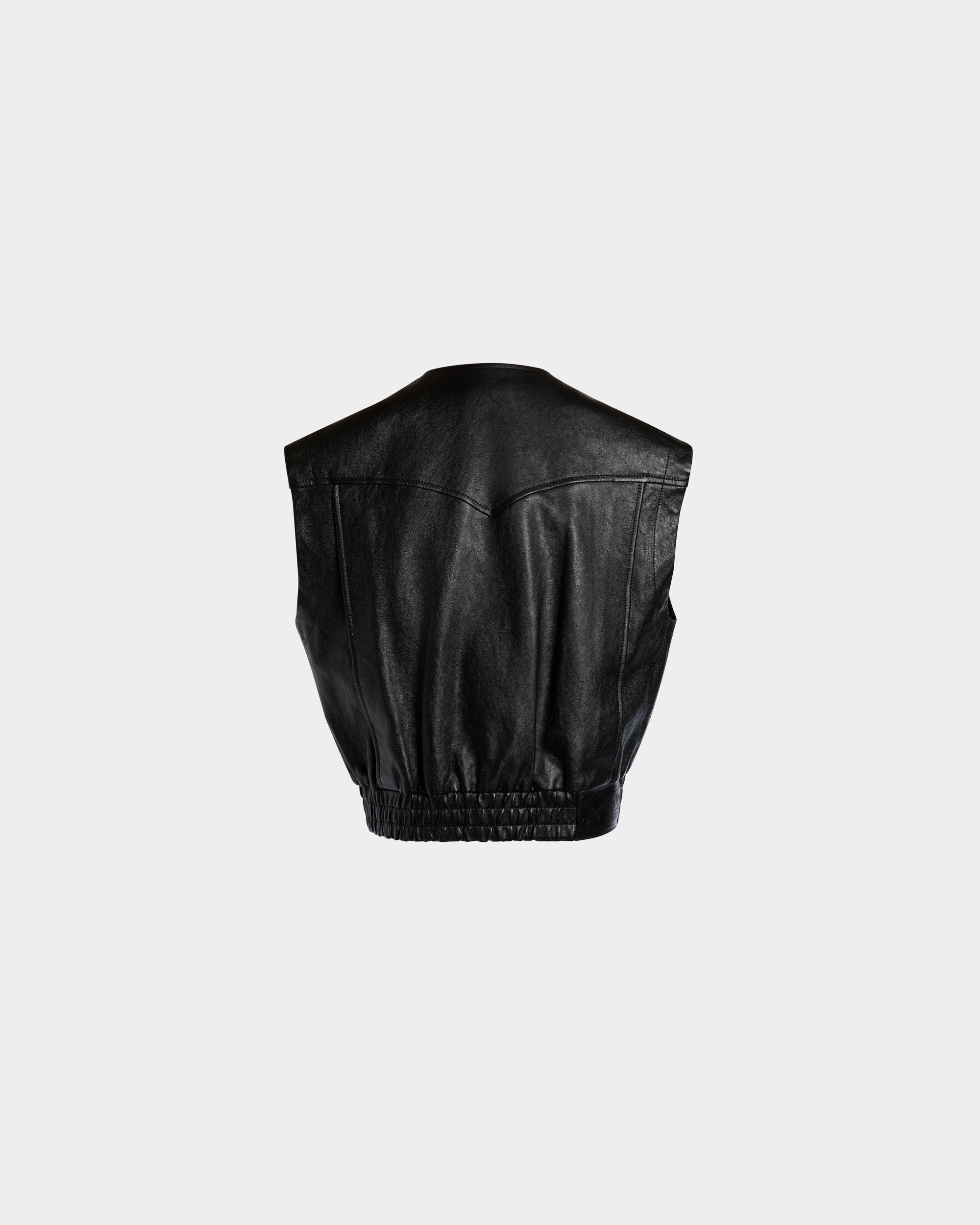 Leather Bomber-Blouson In Black Sheep - Donna - Bally - 03