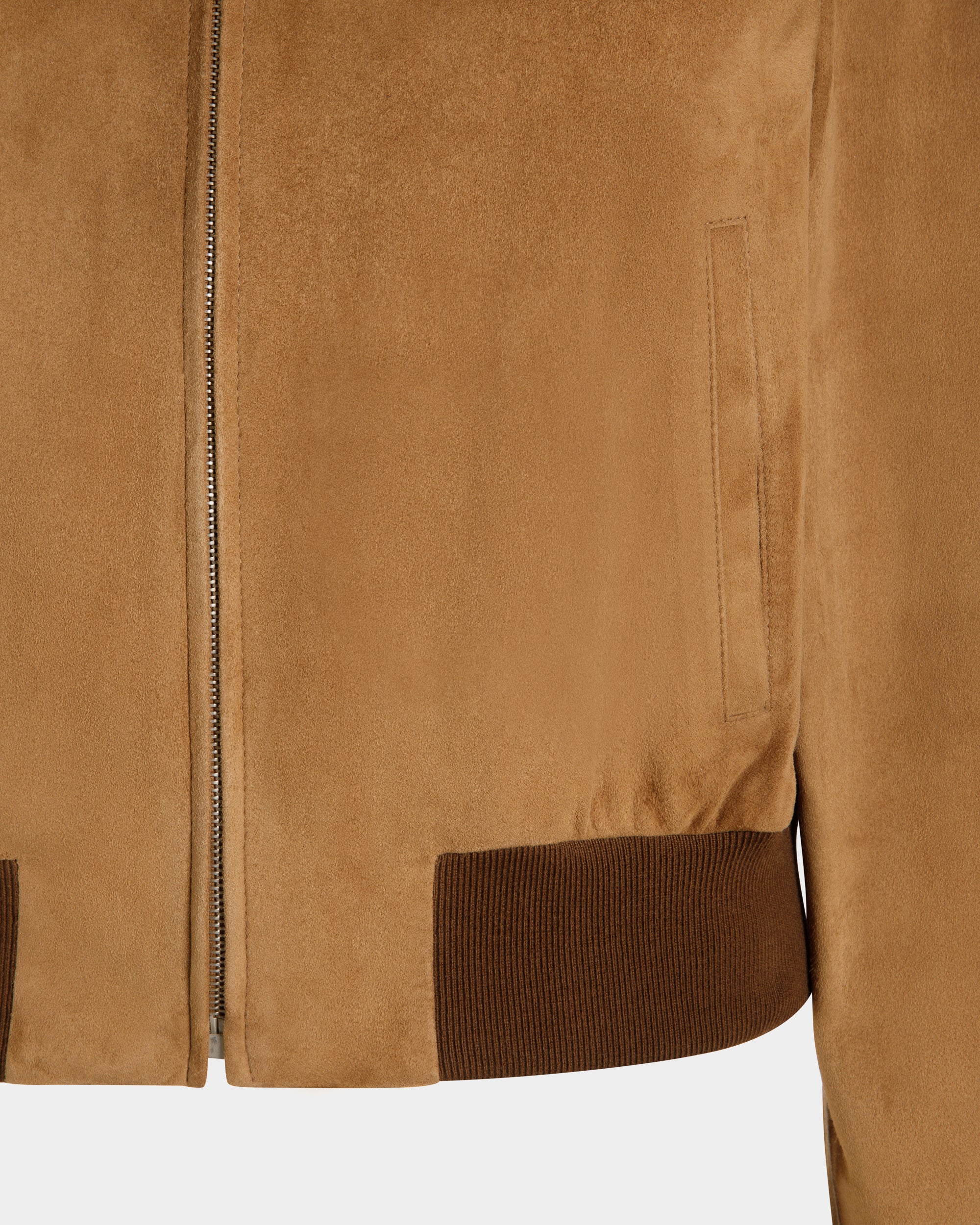 Blouson Bomber En Daim Marron - Femme - Bally - 04