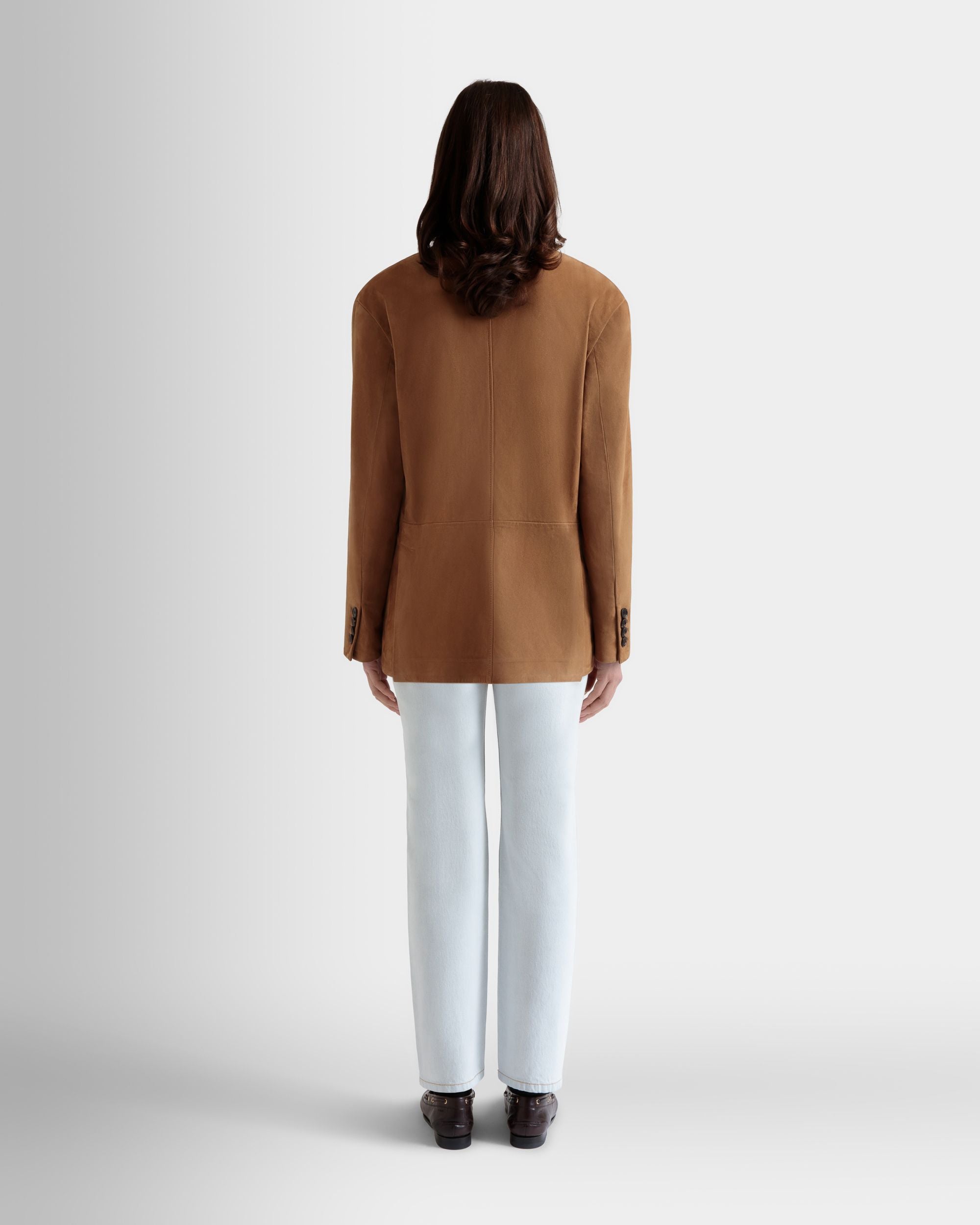 Blazer in Brown Suede - Women's - Bally - 07