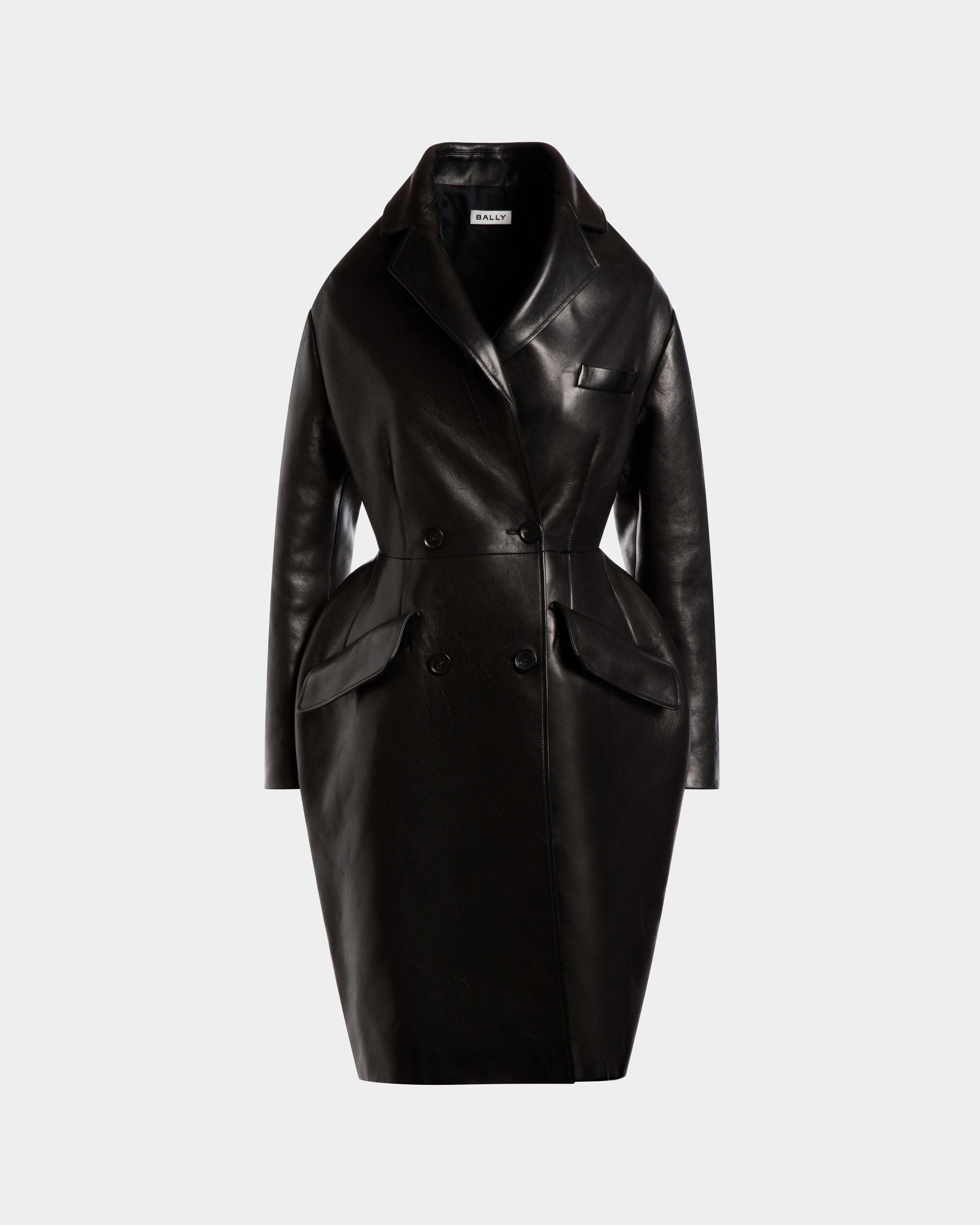 Mantel Aus Leder In Schwarz - Donna - Bally - 01