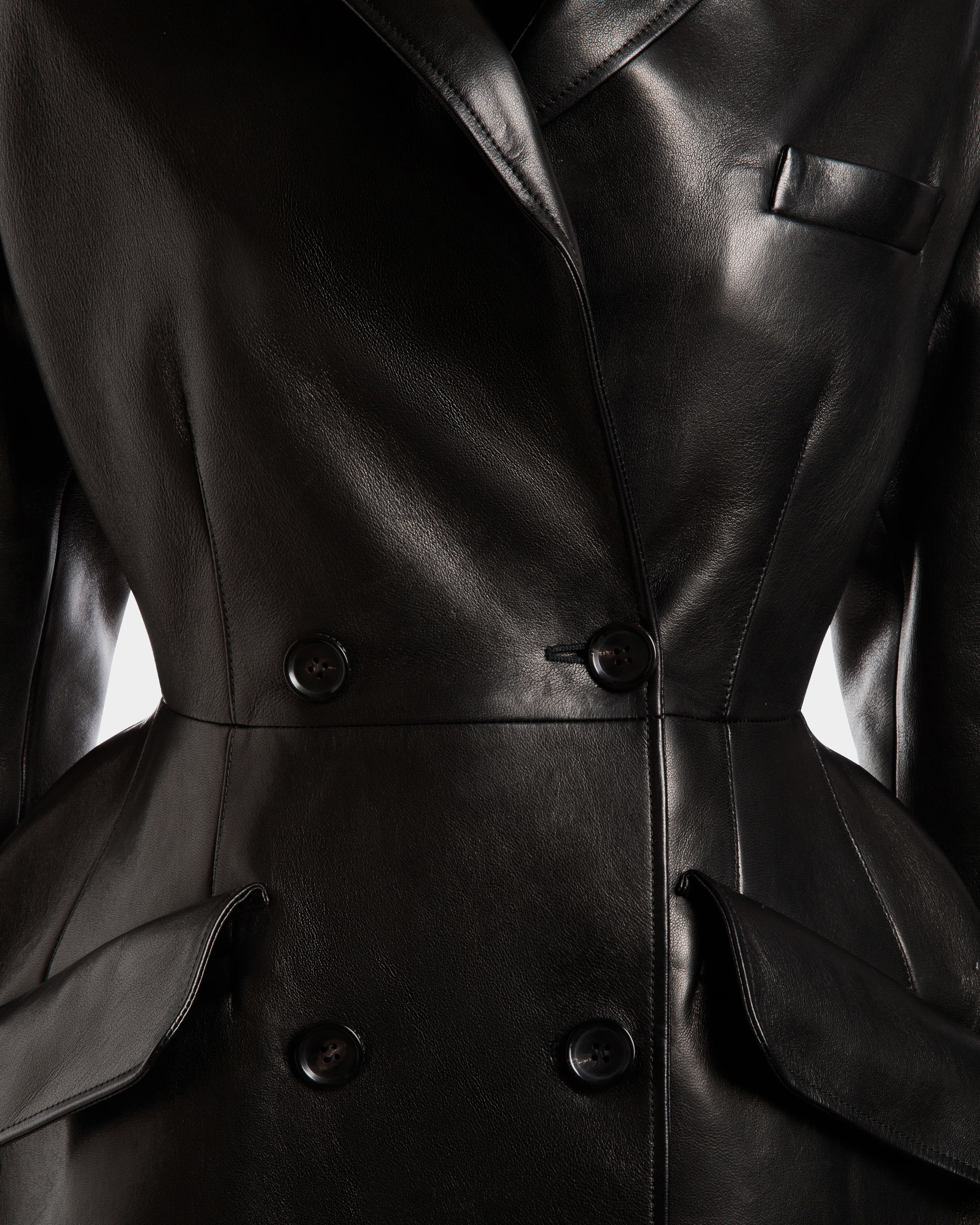Mantel Aus Leder In Schwarz - Donna - Bally - 04
