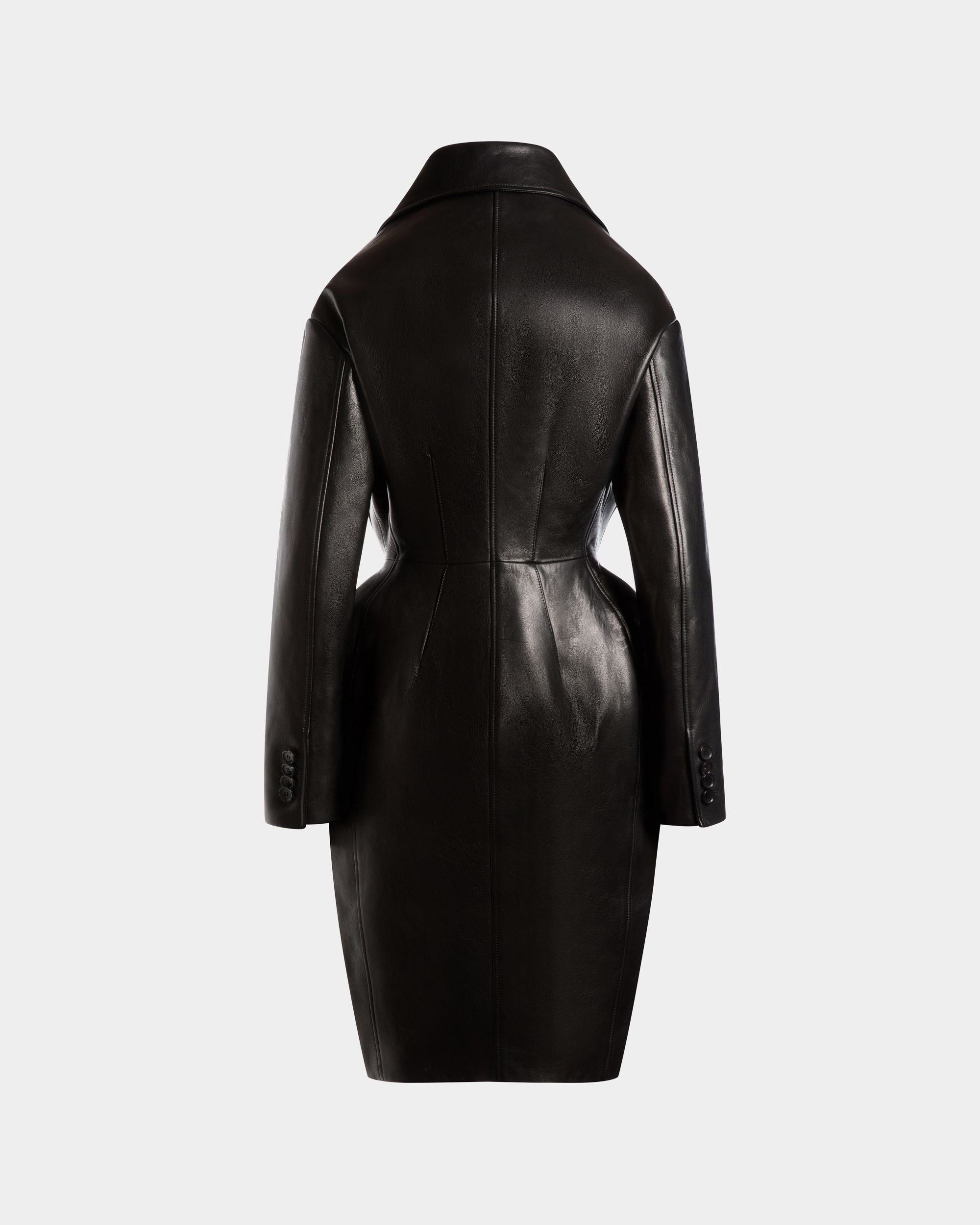 Mantel Aus Leder In Schwarz - Women's - Bally - 07
