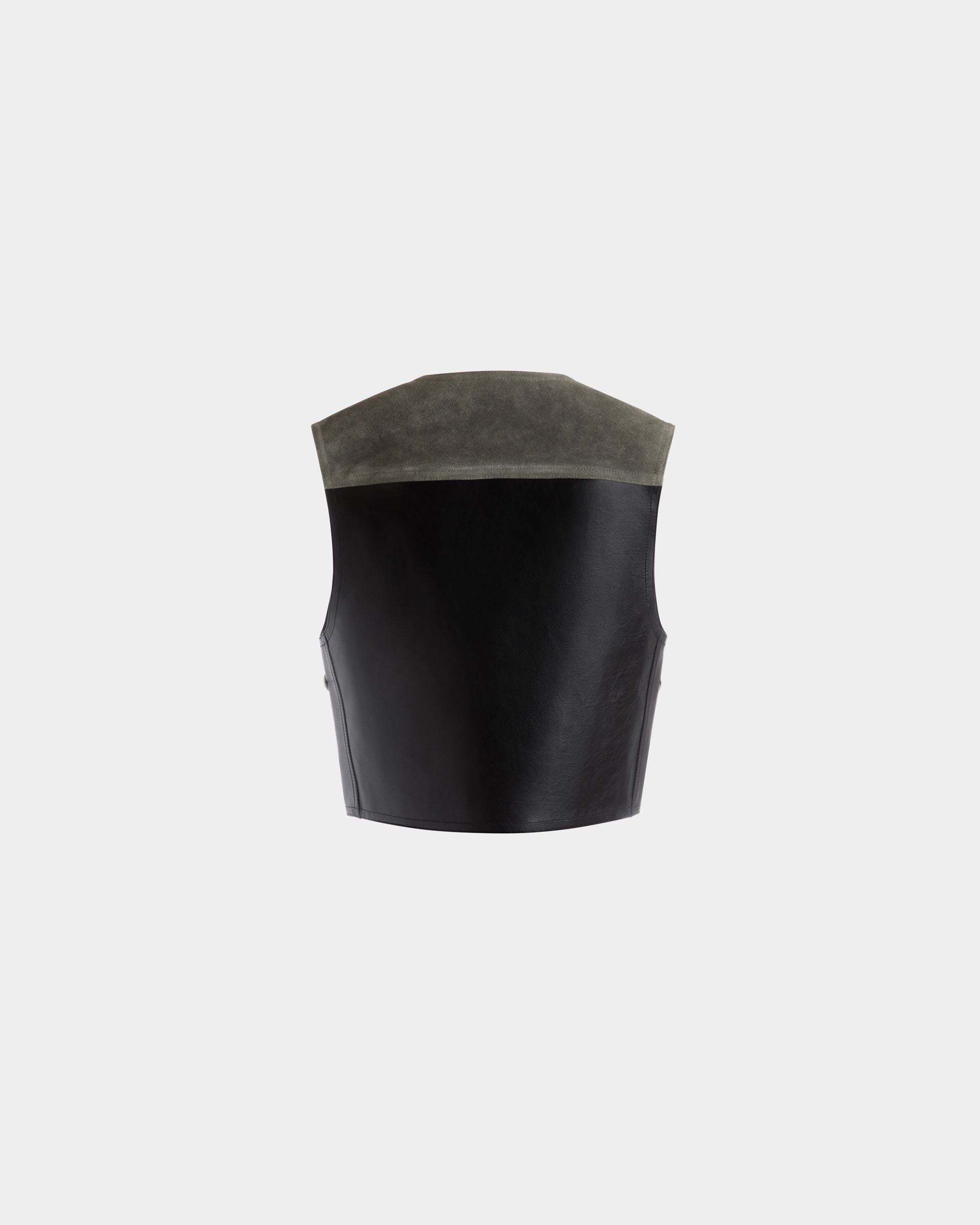 Vest in Black Leather - Women's - Bally - 07
