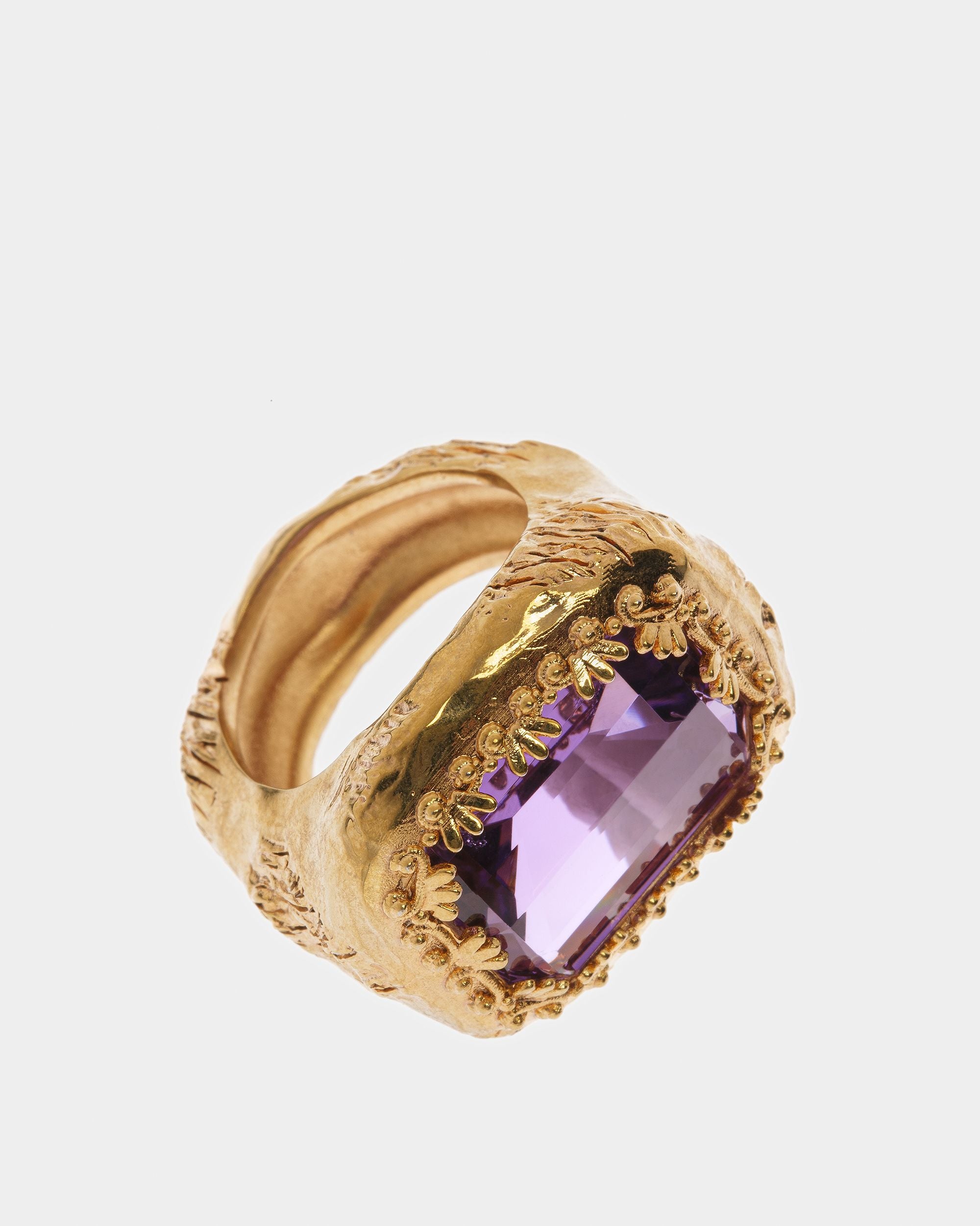 Bague Pierre Couleur Améthyste - Femme - Bally - 01