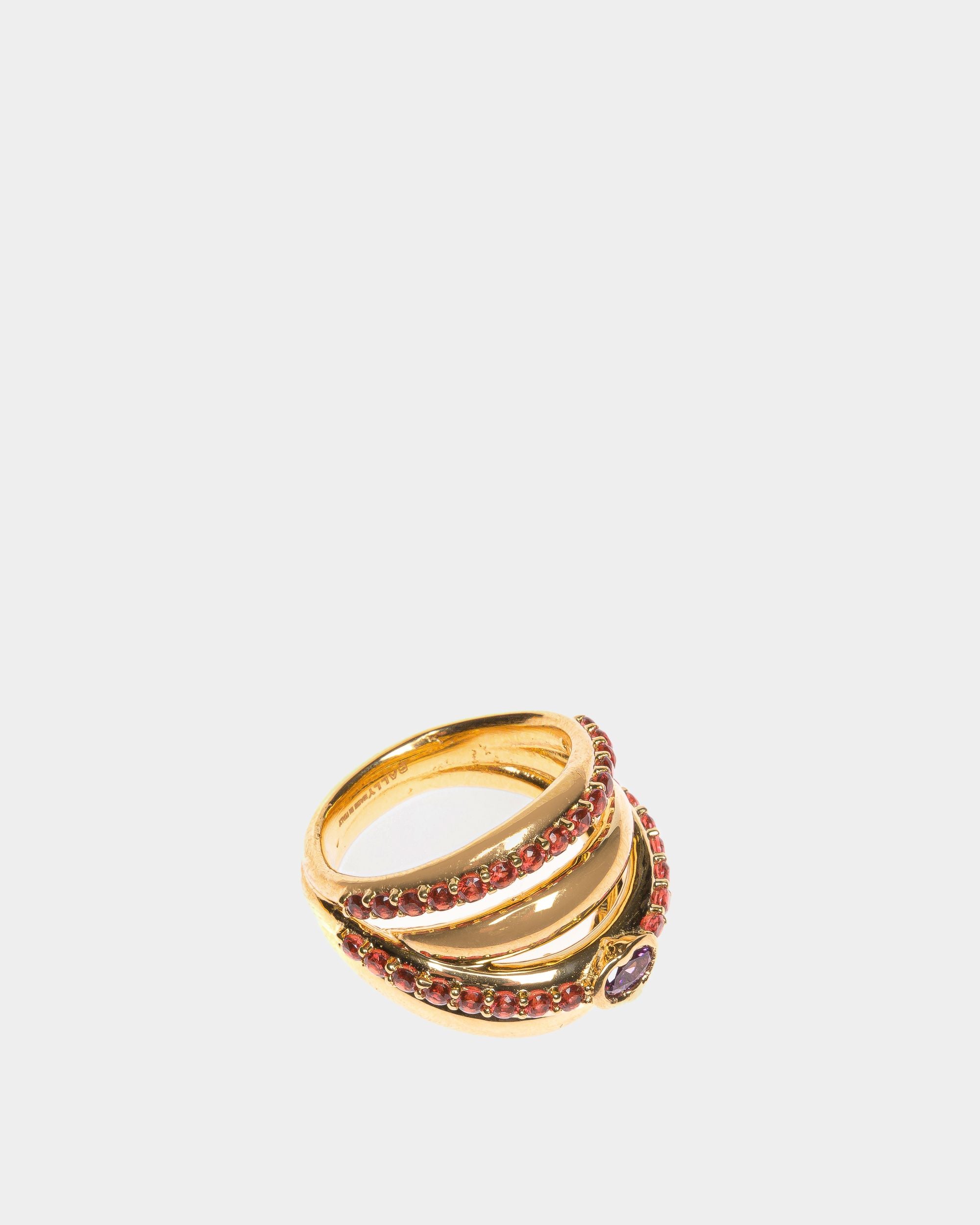 Anello Evening In Ottone Dorato - Donna - Bally - 03