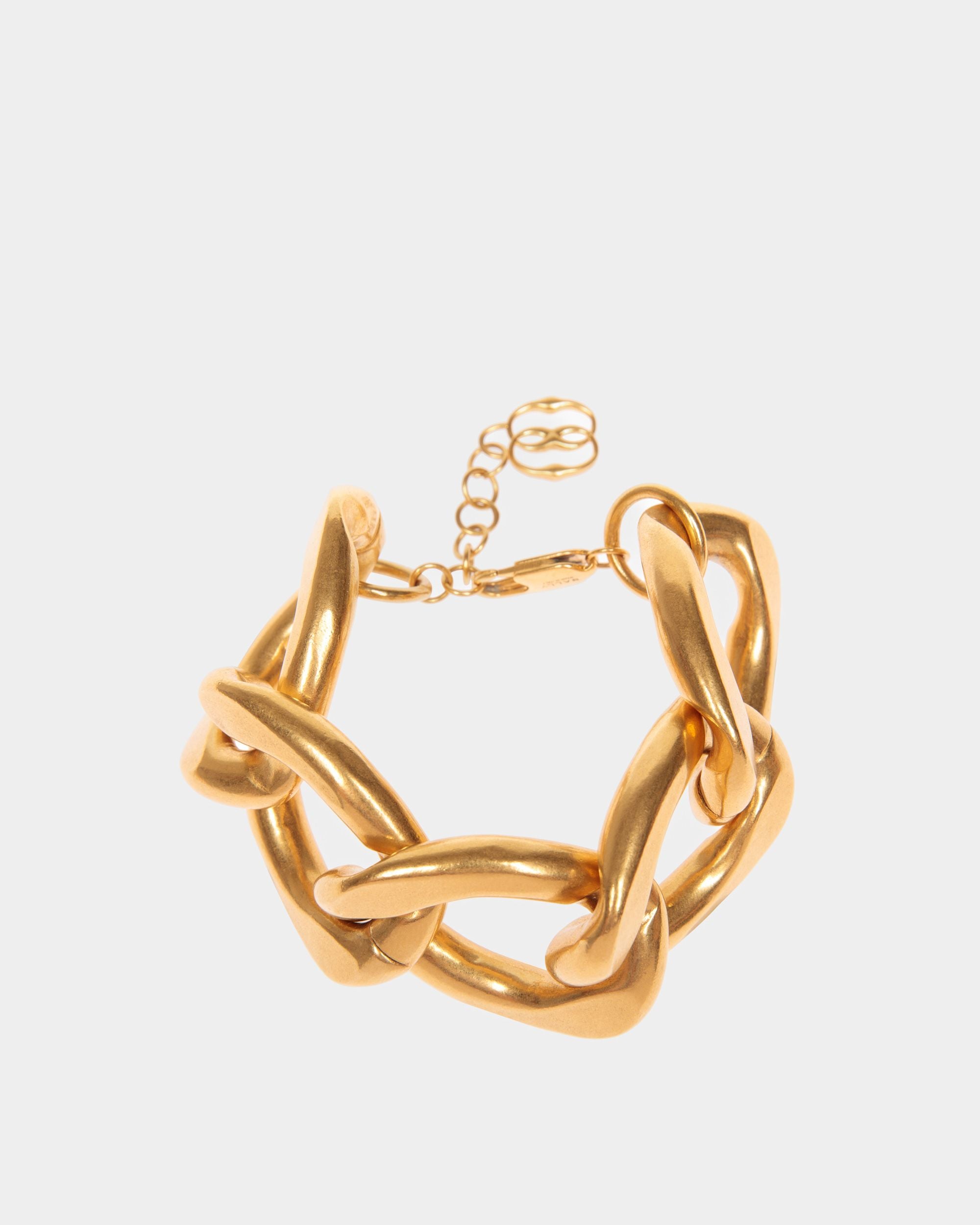 Chain Armband Gehämmert Goldfarben - Damen - Bally - 01