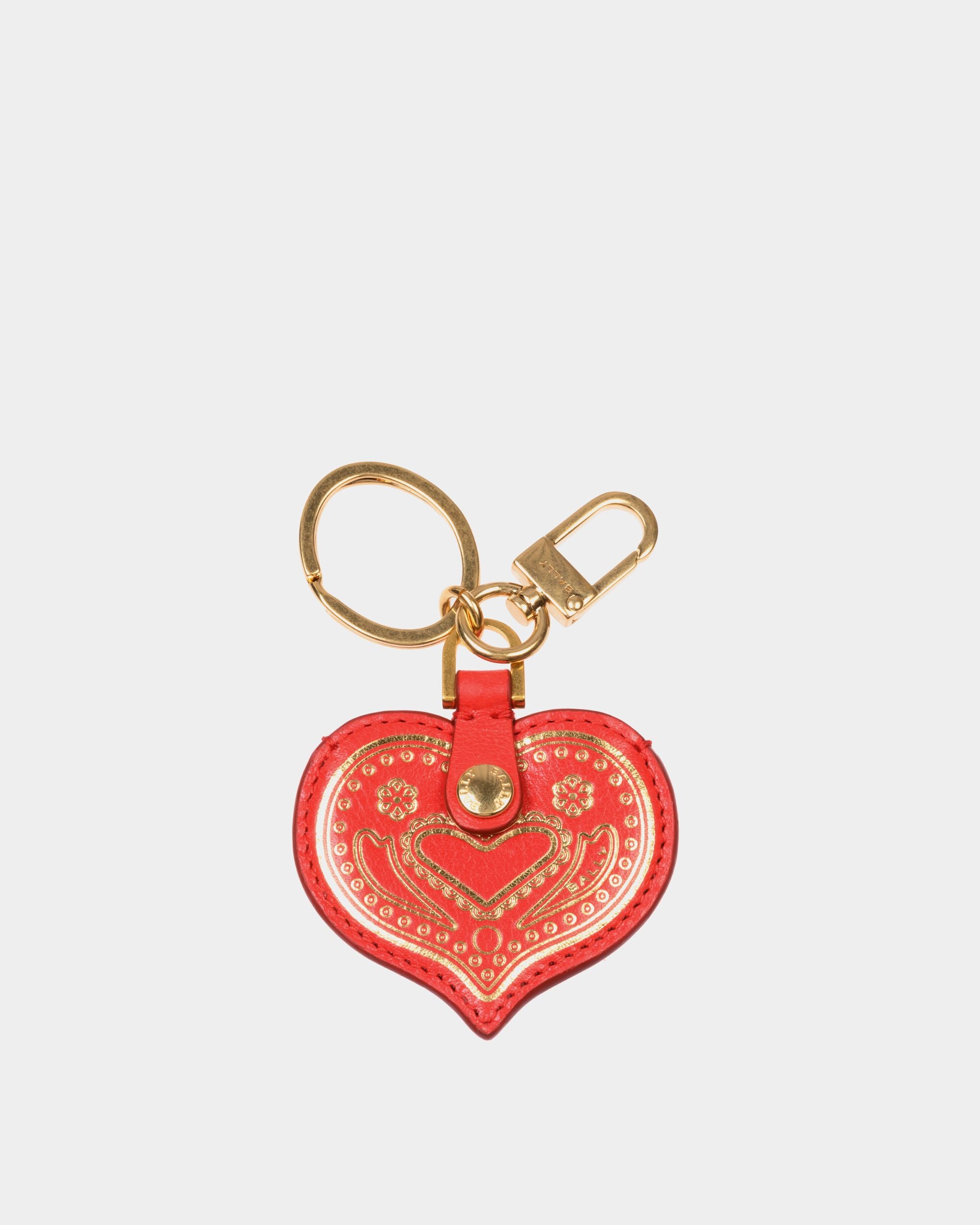 Custodia Per Airtag Swissness In Pelle Rossa - Donna - Bally - 01