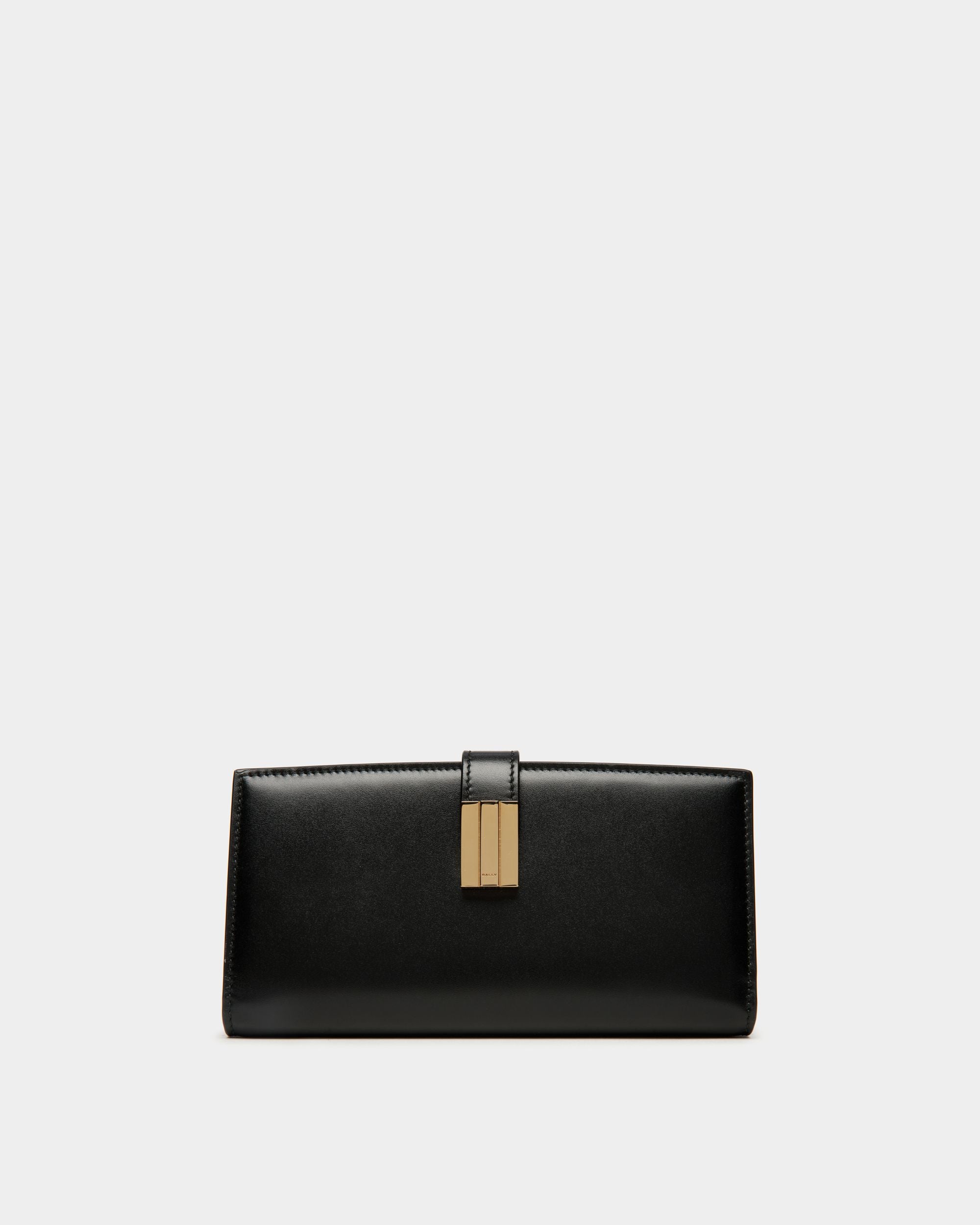 Ollam Long Wallet in Black Leather - Women's - Bally - 01