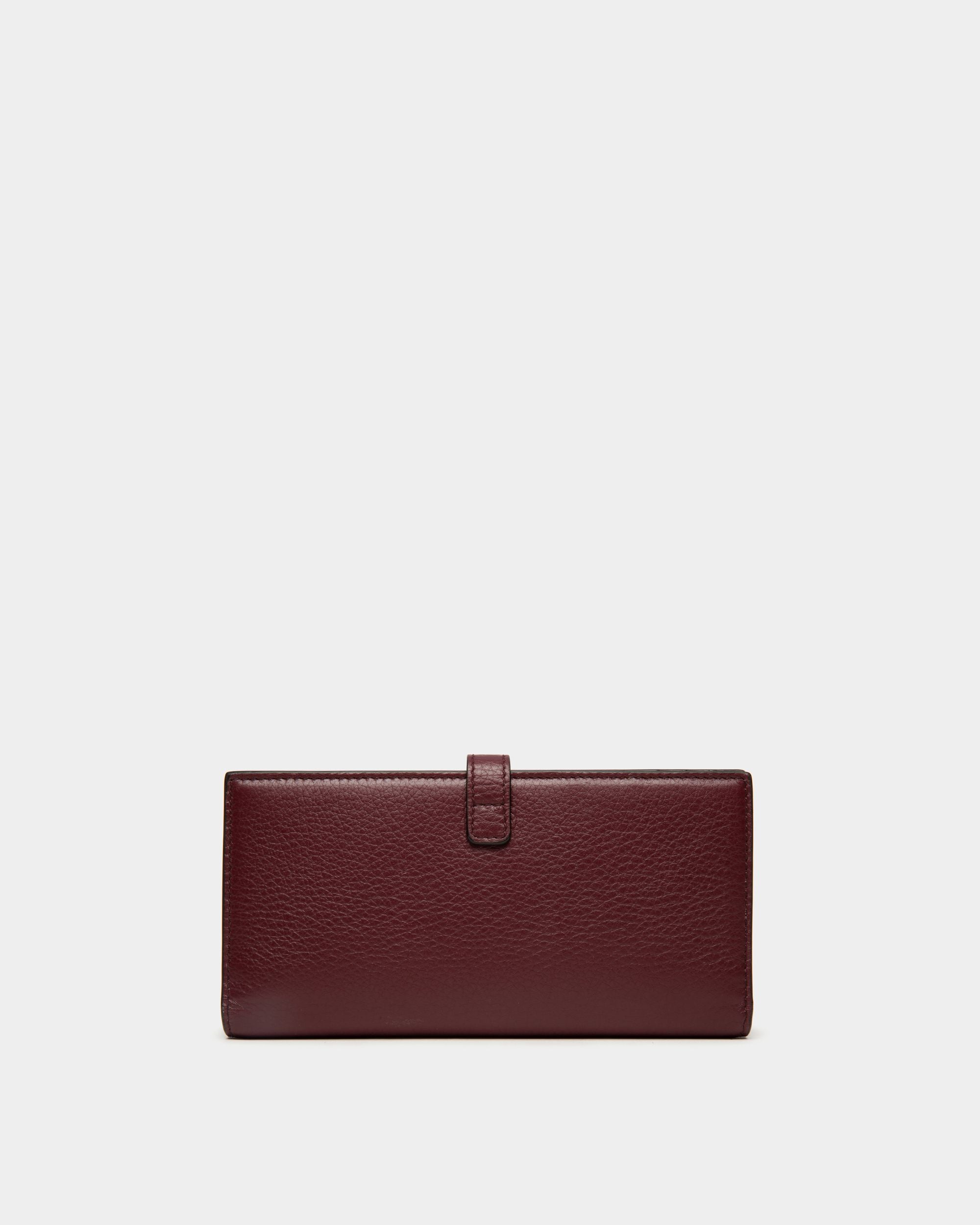 Lock Me  Long  Wallet in Andorra Grained Leather - Women's - Bally - 02