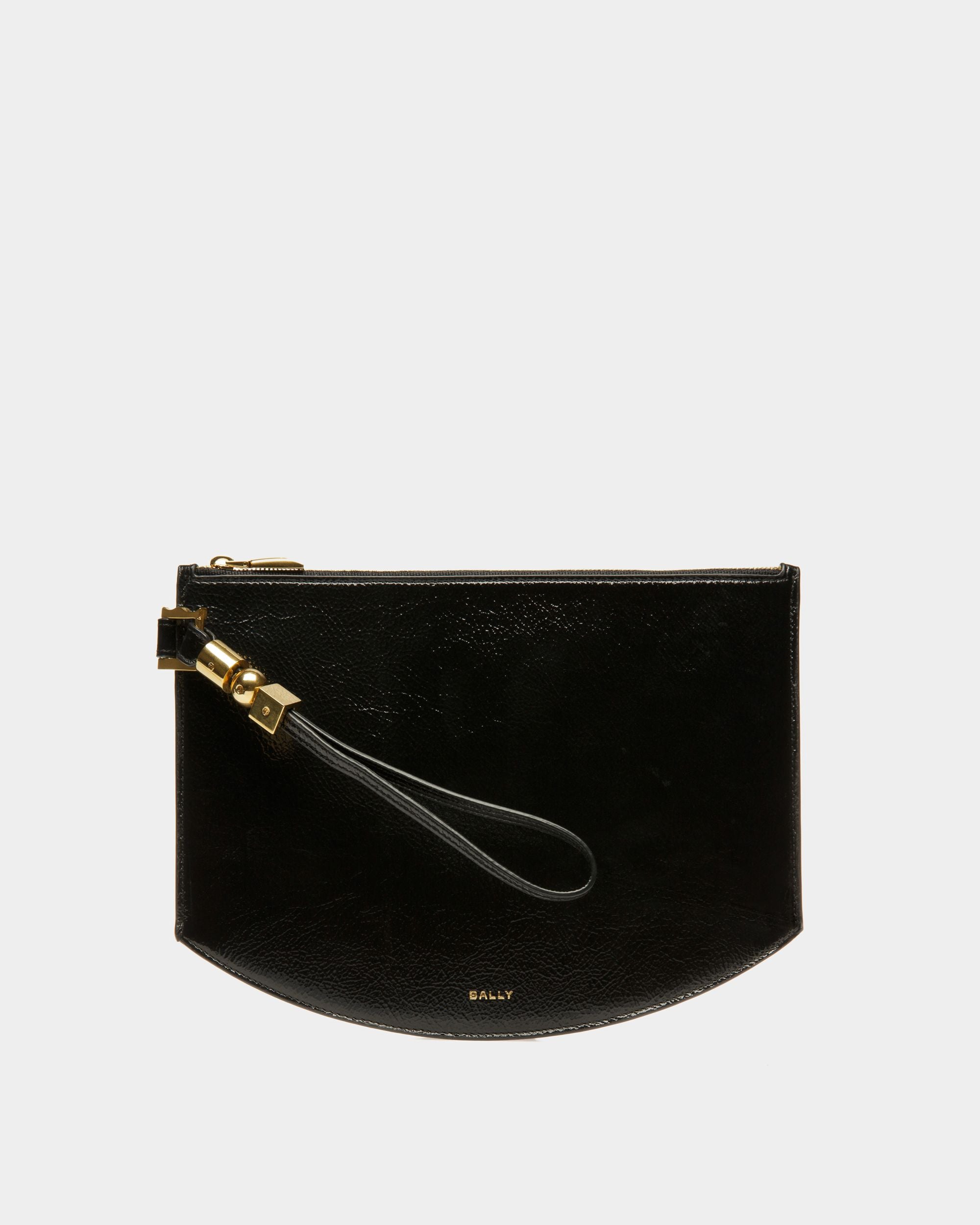 Block Pochette Aus Leder In Schwarz - Damen - Bally - 01