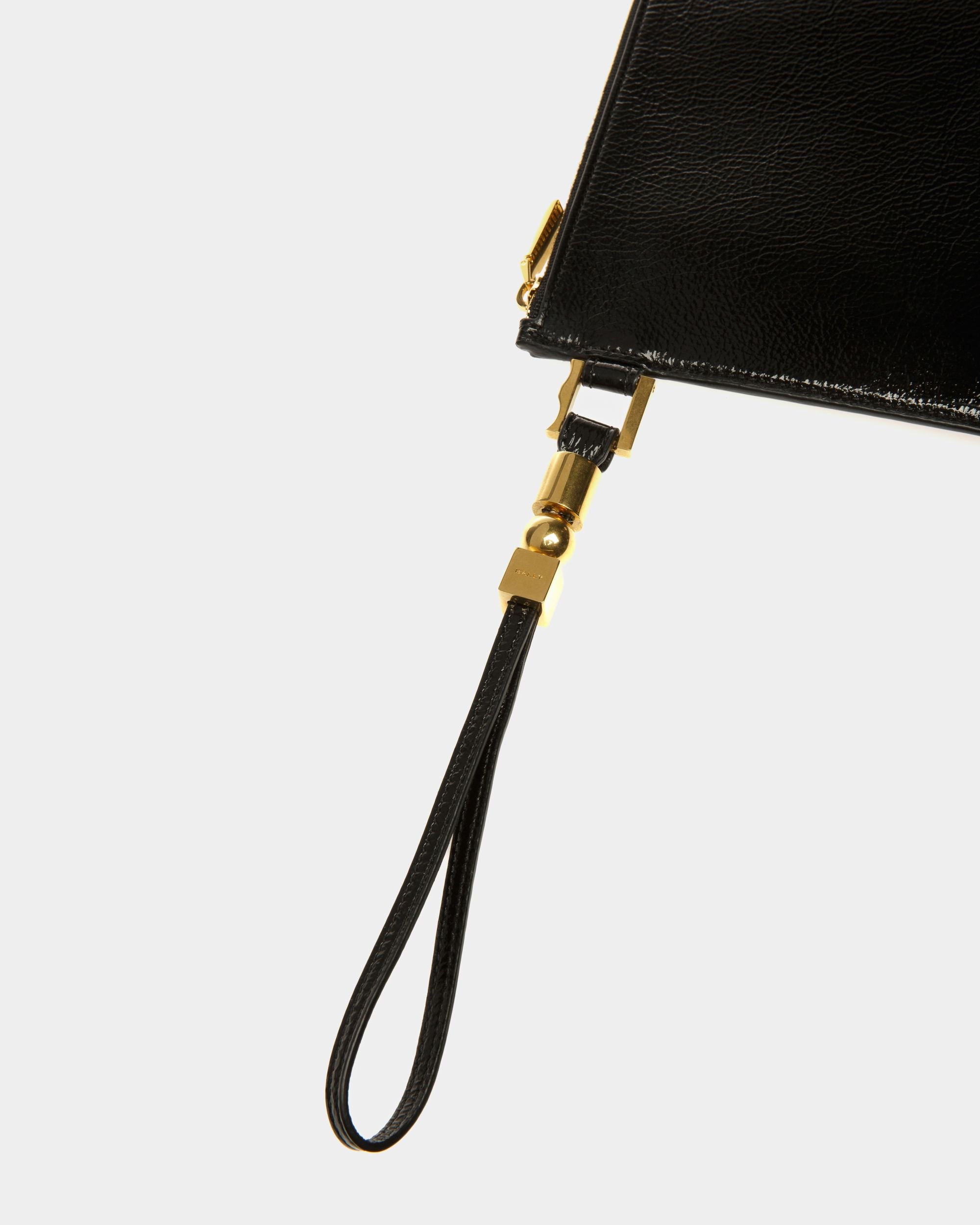 Block Pochette Aus Leder In Schwarz - Damen - Bally - 04