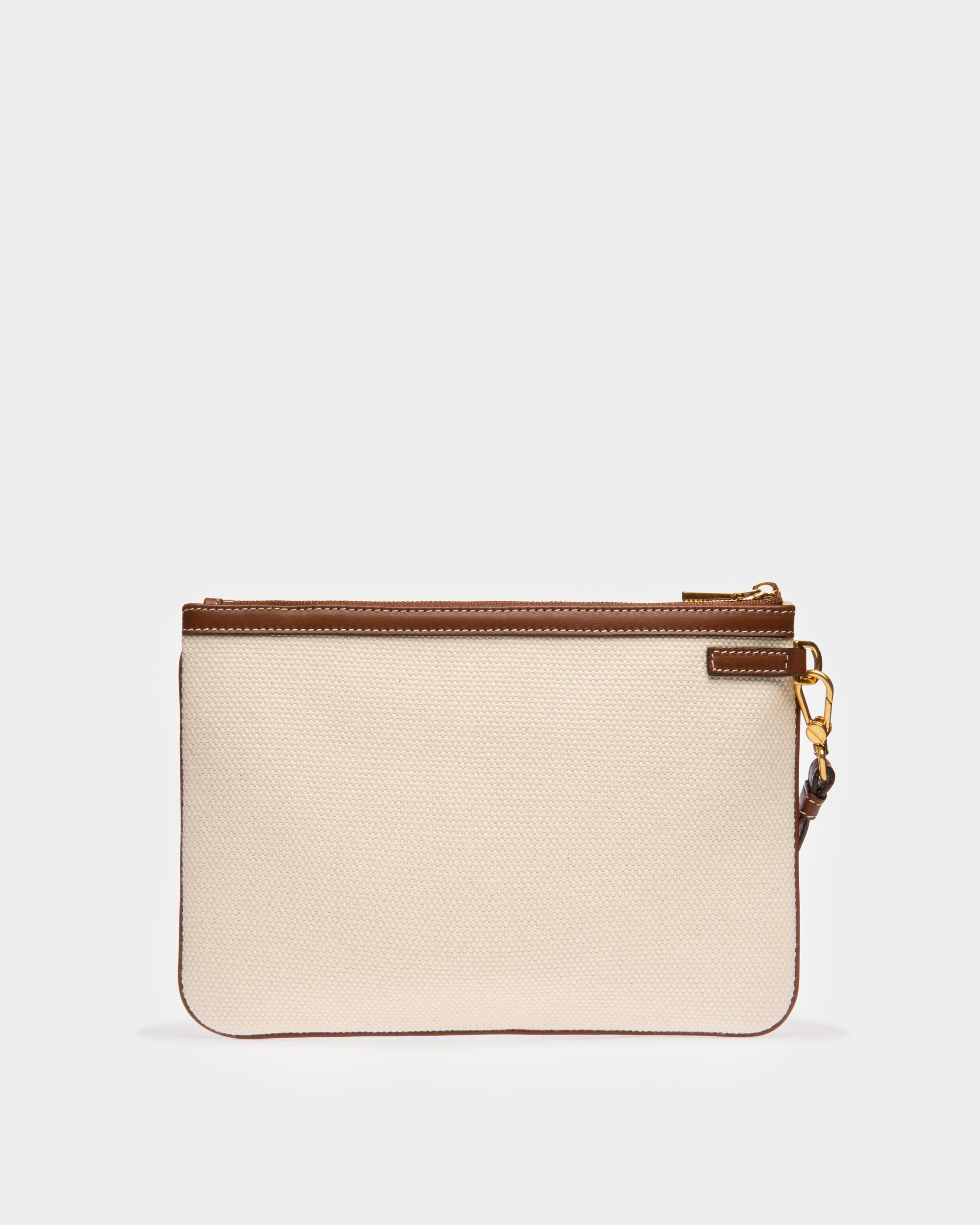 Certhe Clutch Aus Textil In Natur Und Braun - Damen - Bally - 02
