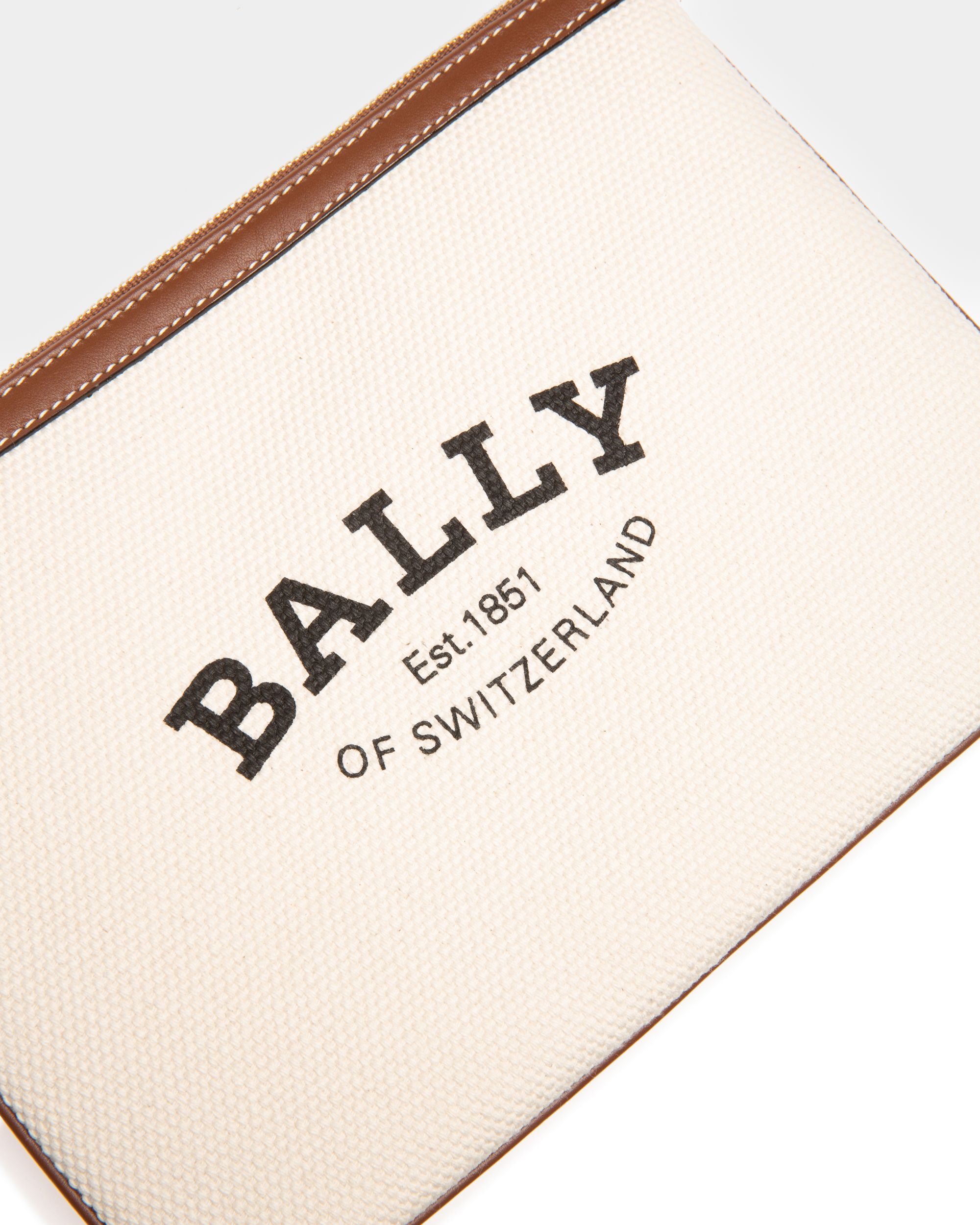 Certhe Clutch Aus Textil In Natur Und Braun - Damen - Bally - 04