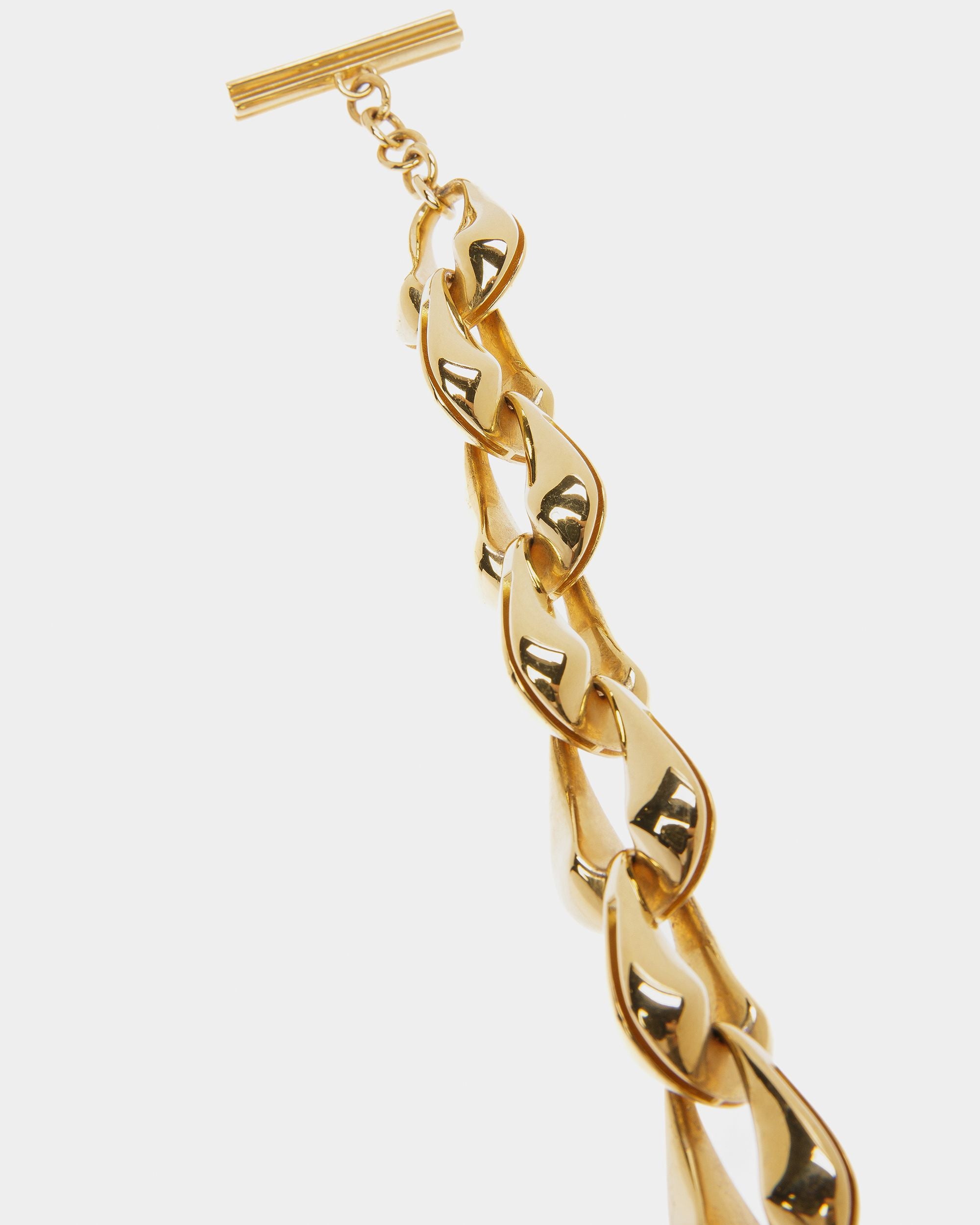 Épais Collier Fermoir À Bascule Couleur Or Jaune - Femme - Bally - 02