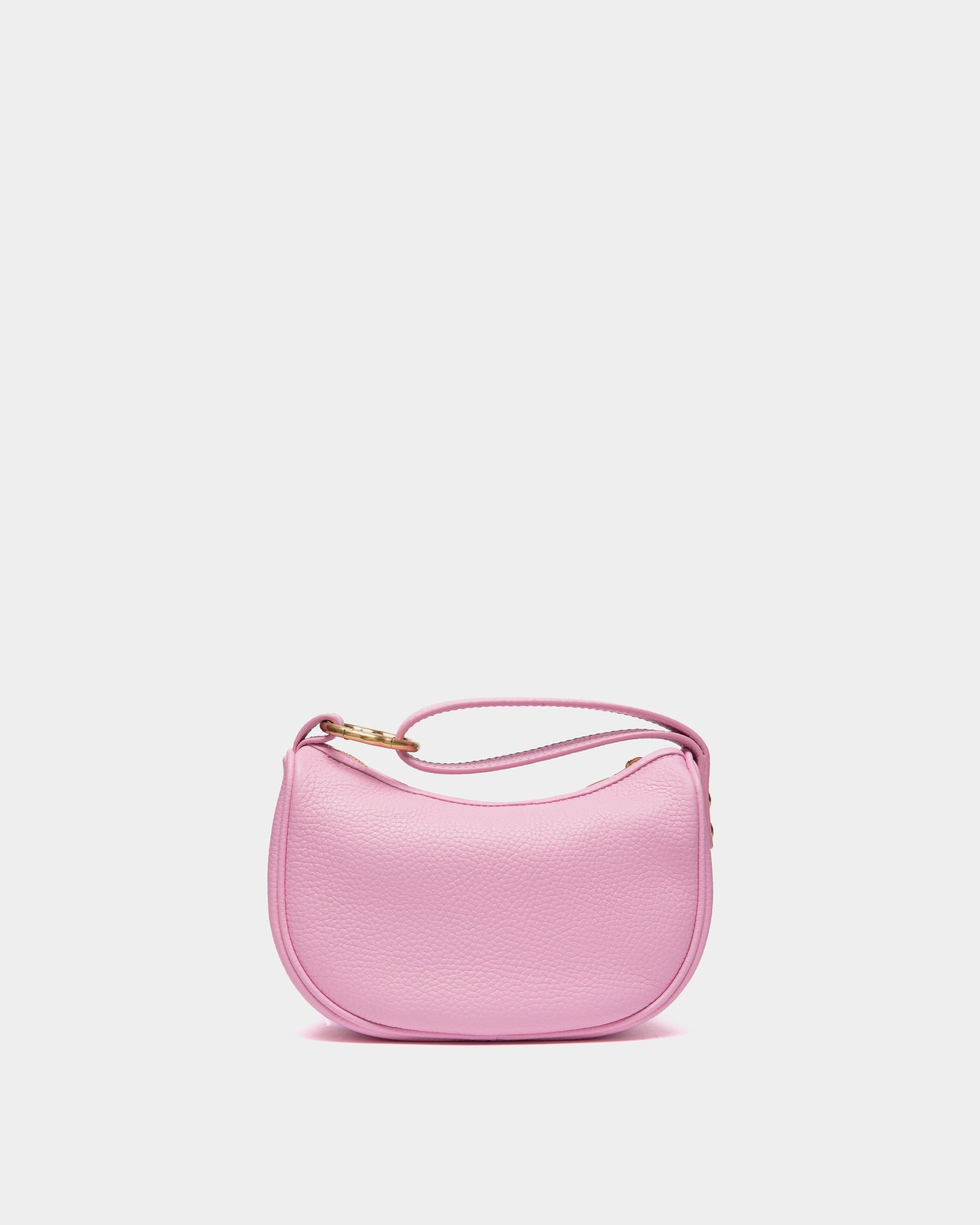 Mini Sac Emblem En Cuir Rose - Femme - Bally - 02