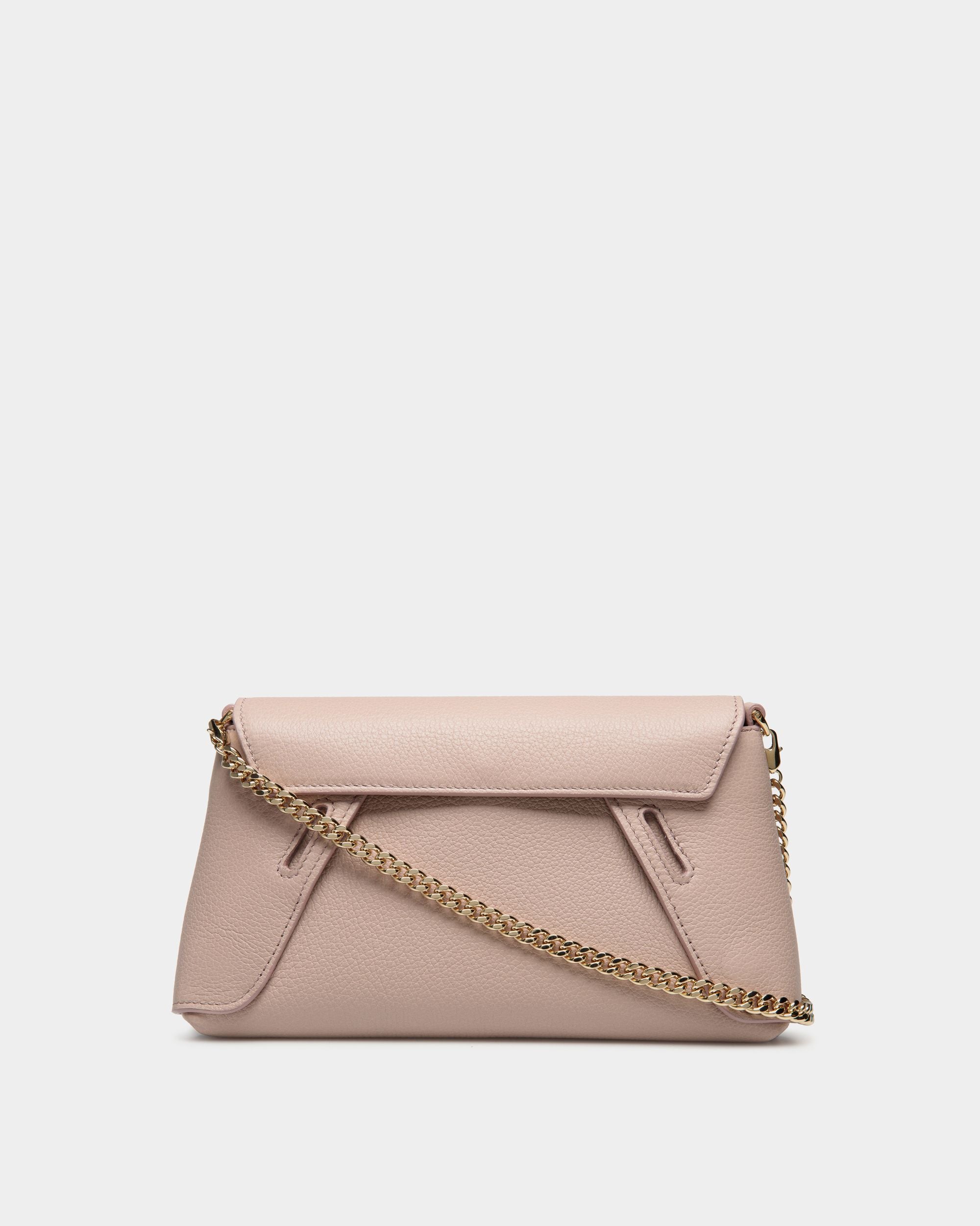 Lock Me Multifunktionale Minitasche Aus Genarbtem Leder In Hellbeige - Women's - Bally - 02
