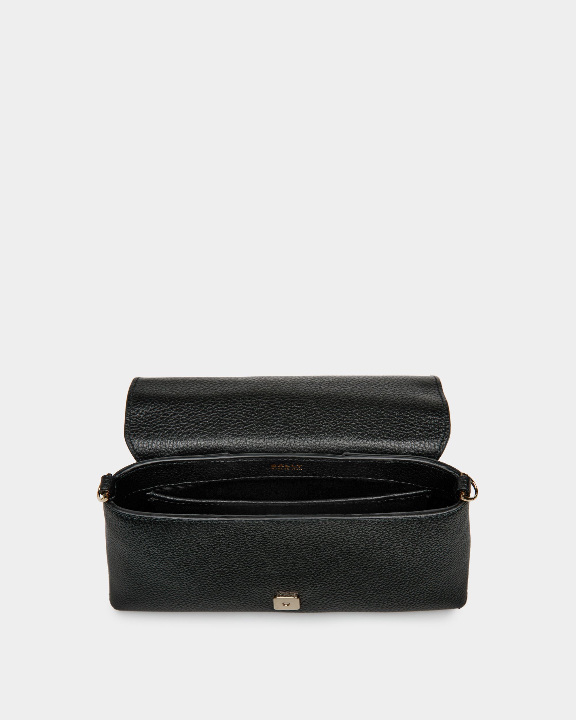 Lock Me Multifunktionale Minitasche Aus Genarbtem Leder In Schwarz - Damen - Bally - 03