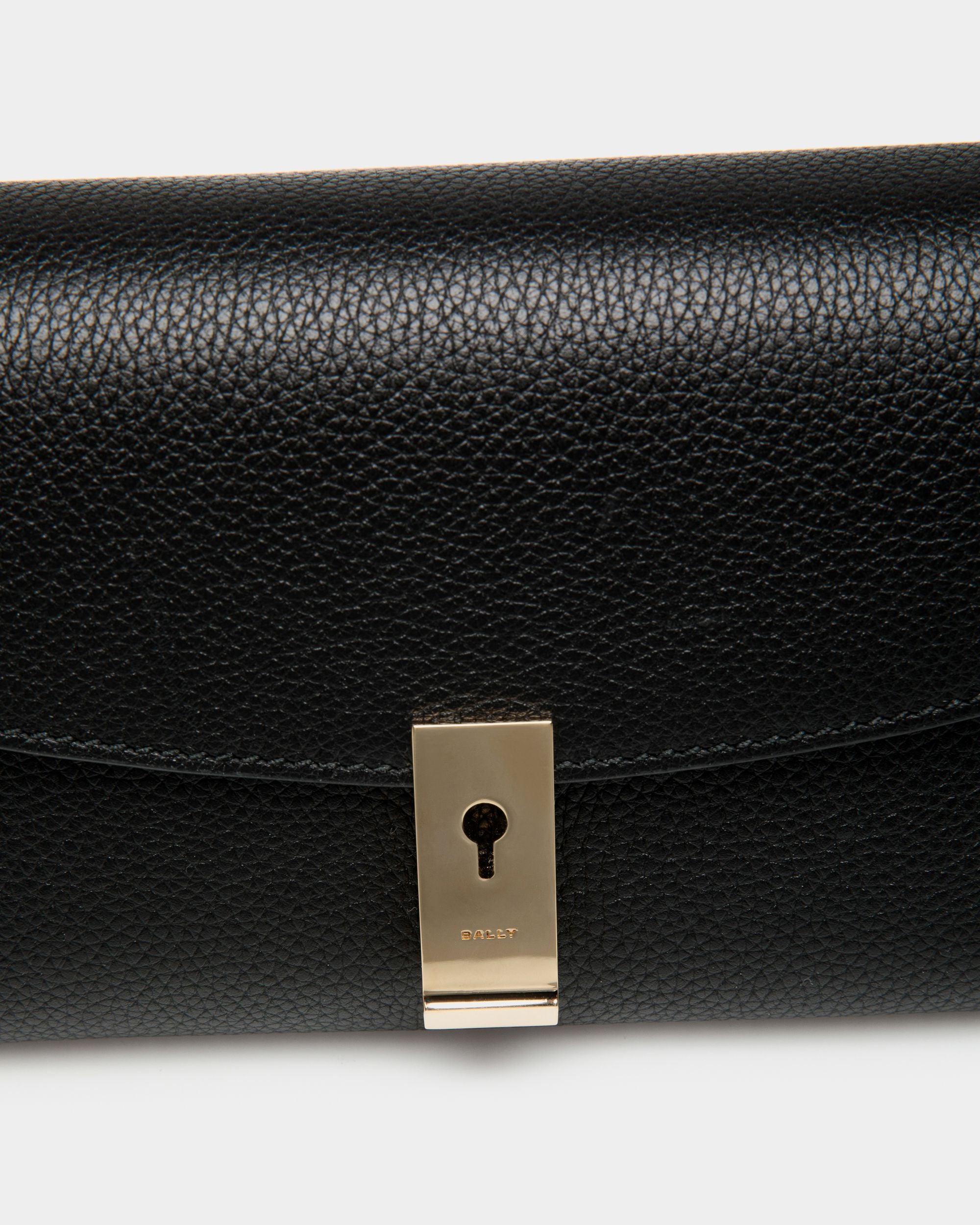 Lock Me Multifunktionale Minitasche Aus Genarbtem Leder In Schwarz - Damen - Bally - 04