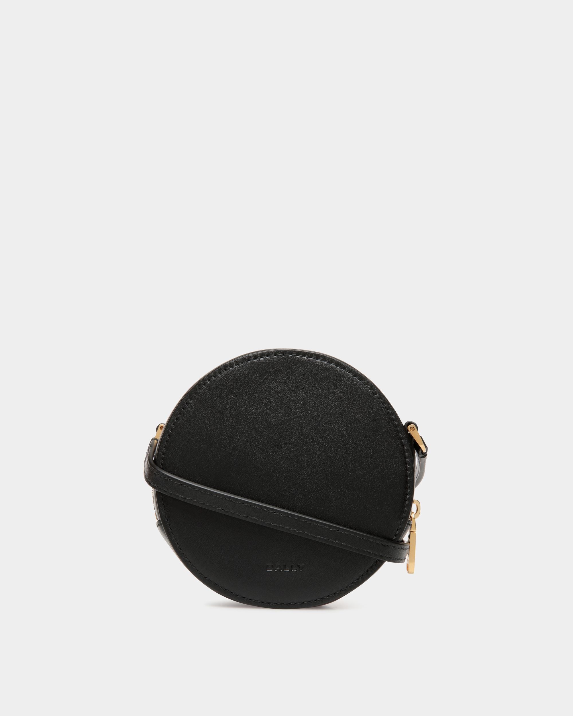 Swissness Round Minibag Mit Nieten Aus Leder In Schwarz - Damen - Bally - 02