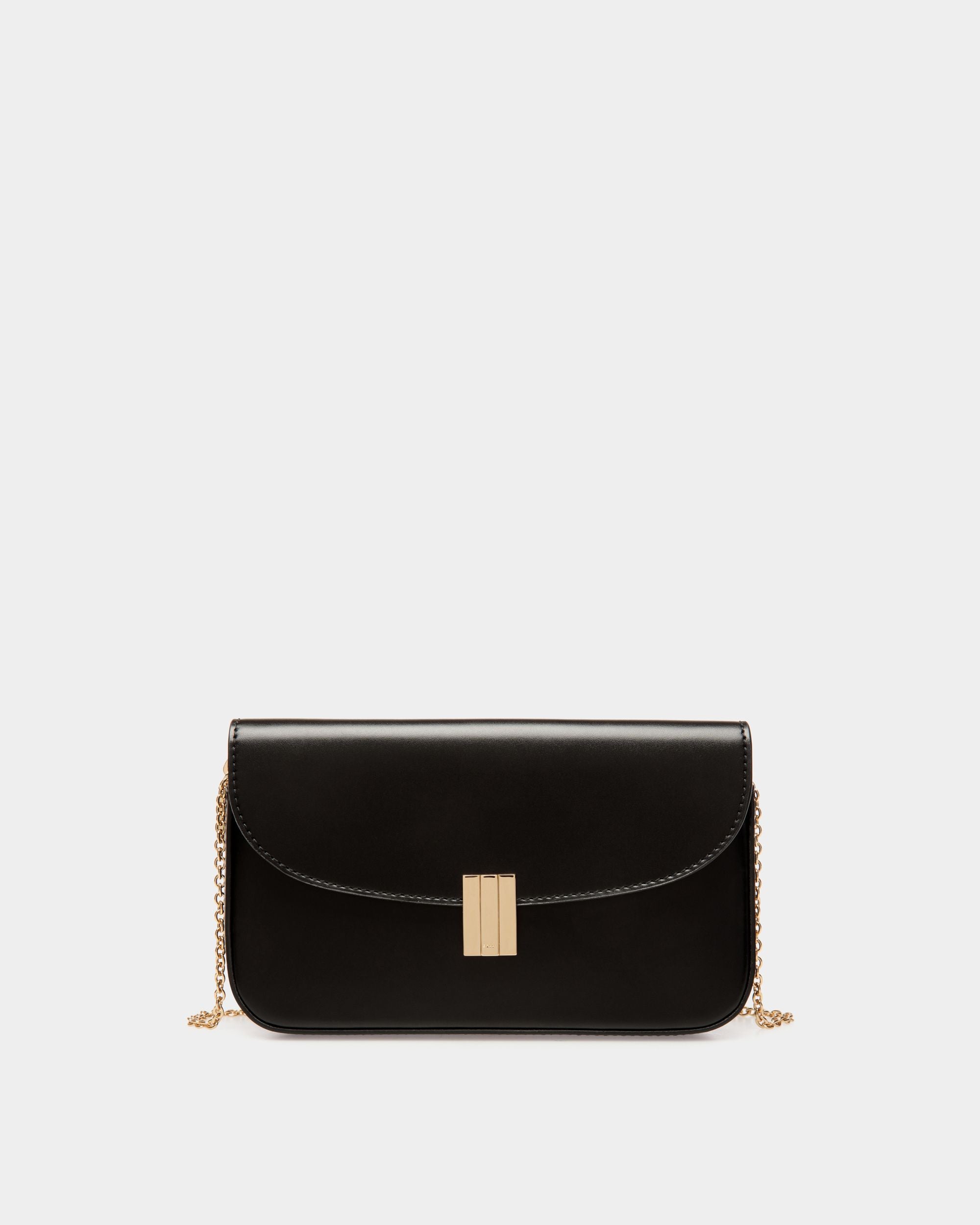 Ollam Phone Wallet in Black Leather - Women's - Bally - 01